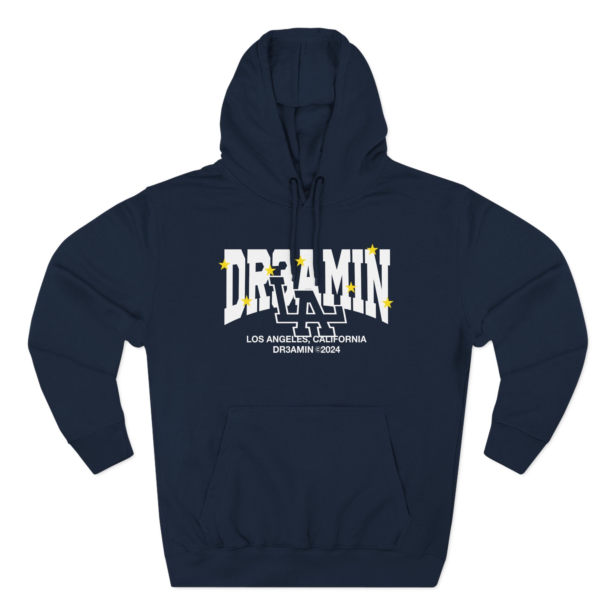 Dr3amin La Three-Panel Fleece Hoodie