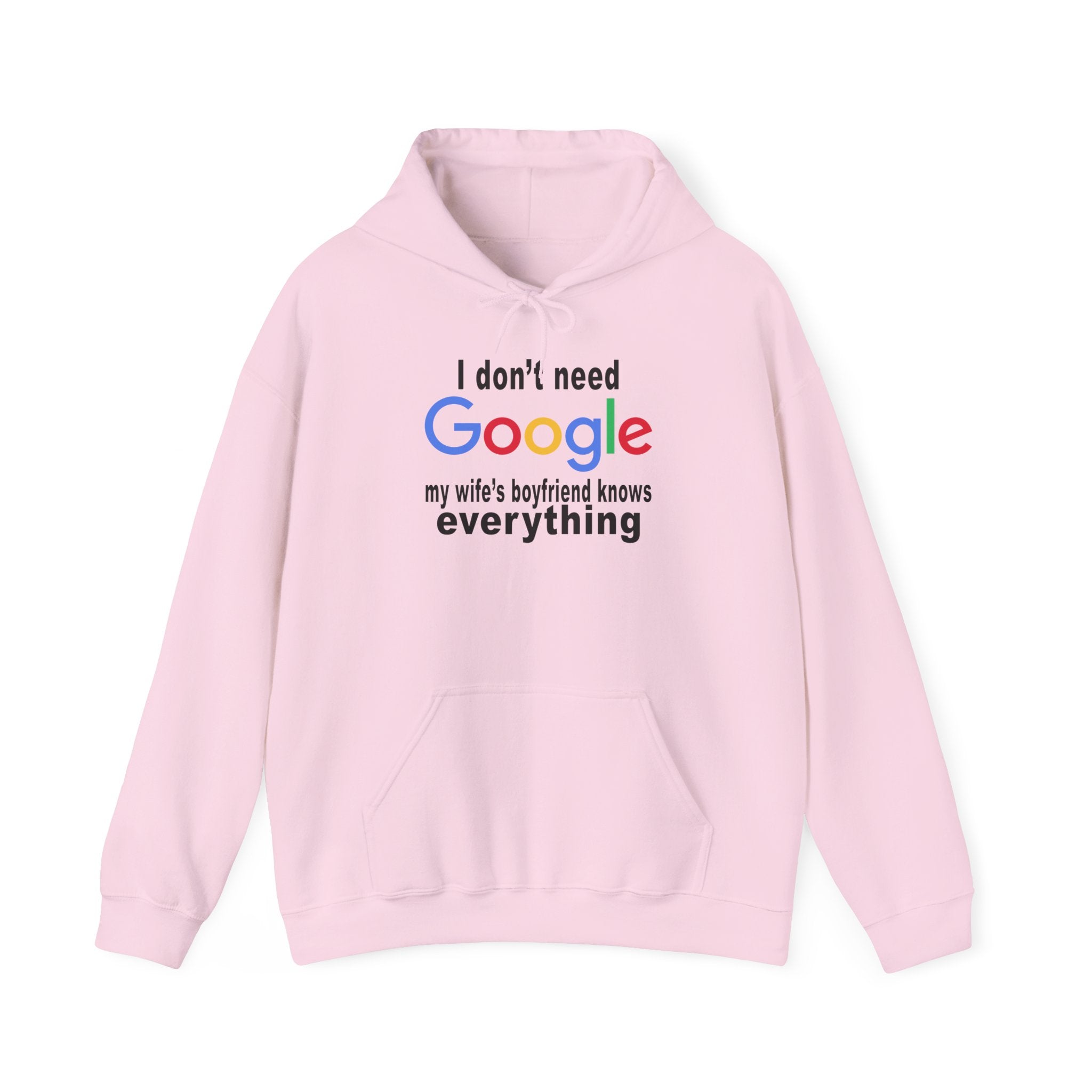 Ludwig I Don't Need Google My Wife's Boyfriend Knows Everything Unisex Heavy Blend Hooded Sweatshirt