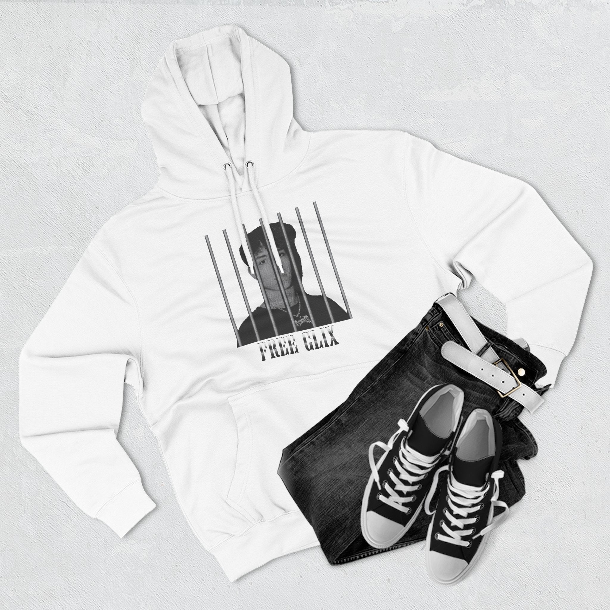 Free Clix Three-Panel Fleece Hoodie