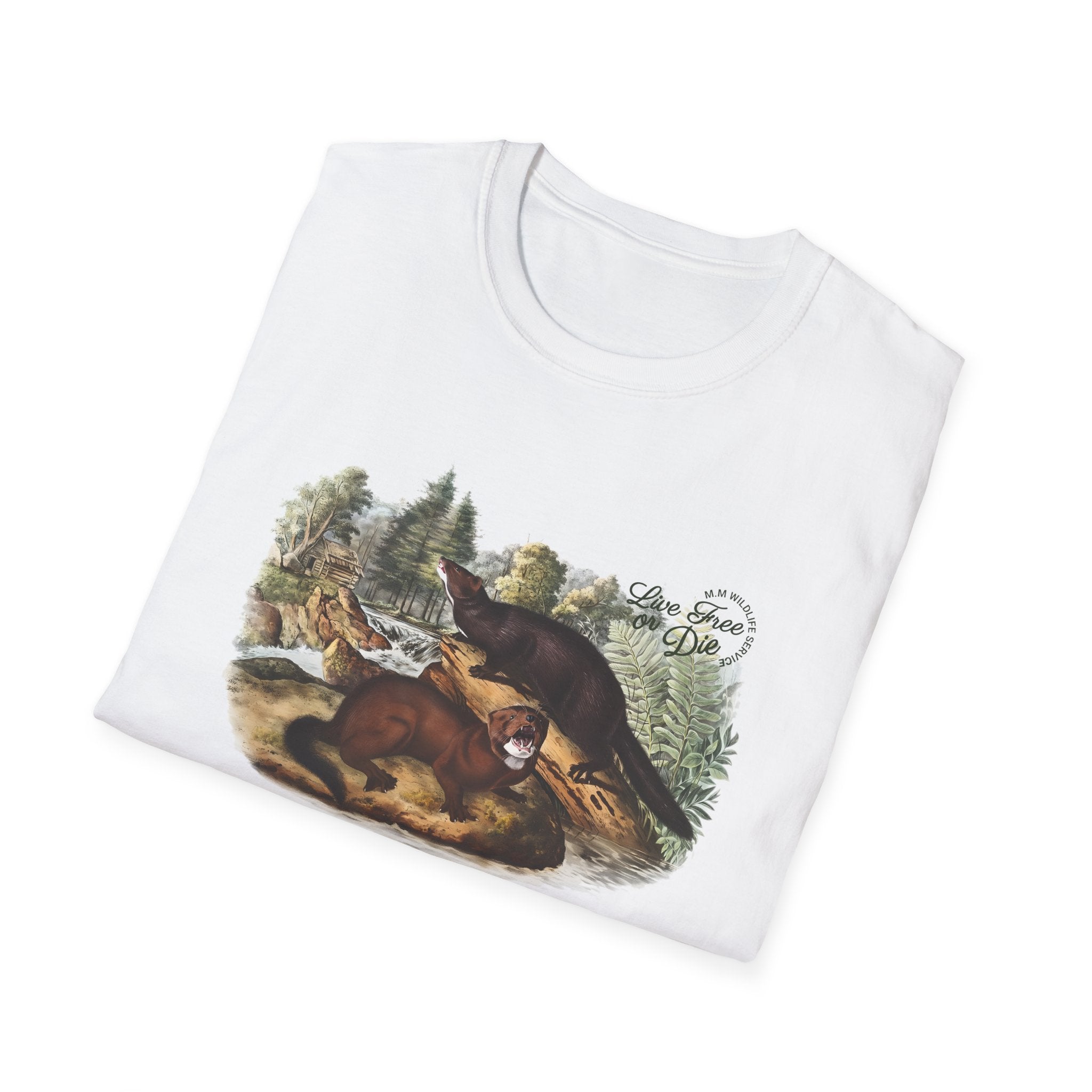 Live Free or Die in Mogul Hampshire Unisex Softstyle T-Shirt