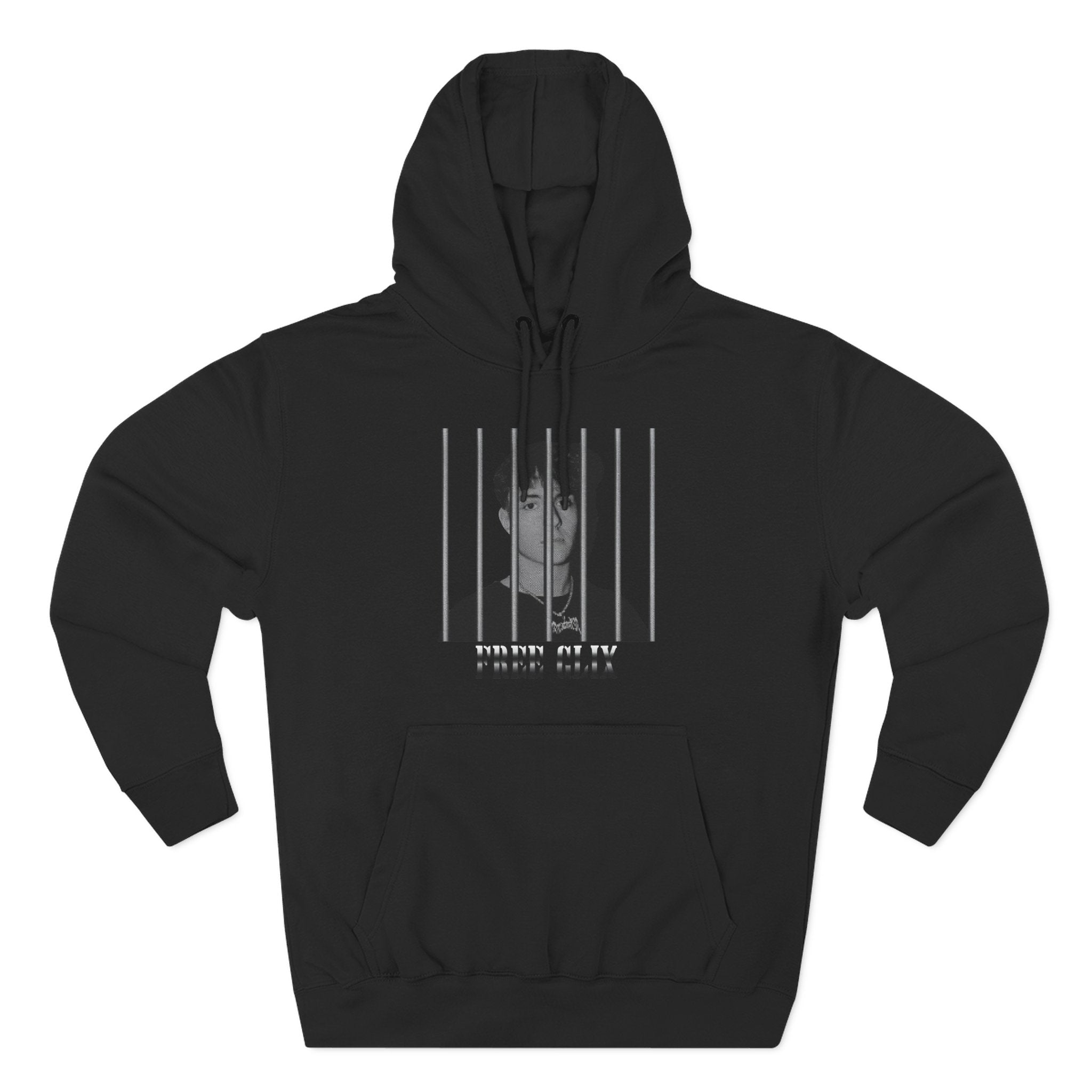 Free Clix Three-Panel Fleece Hoodie