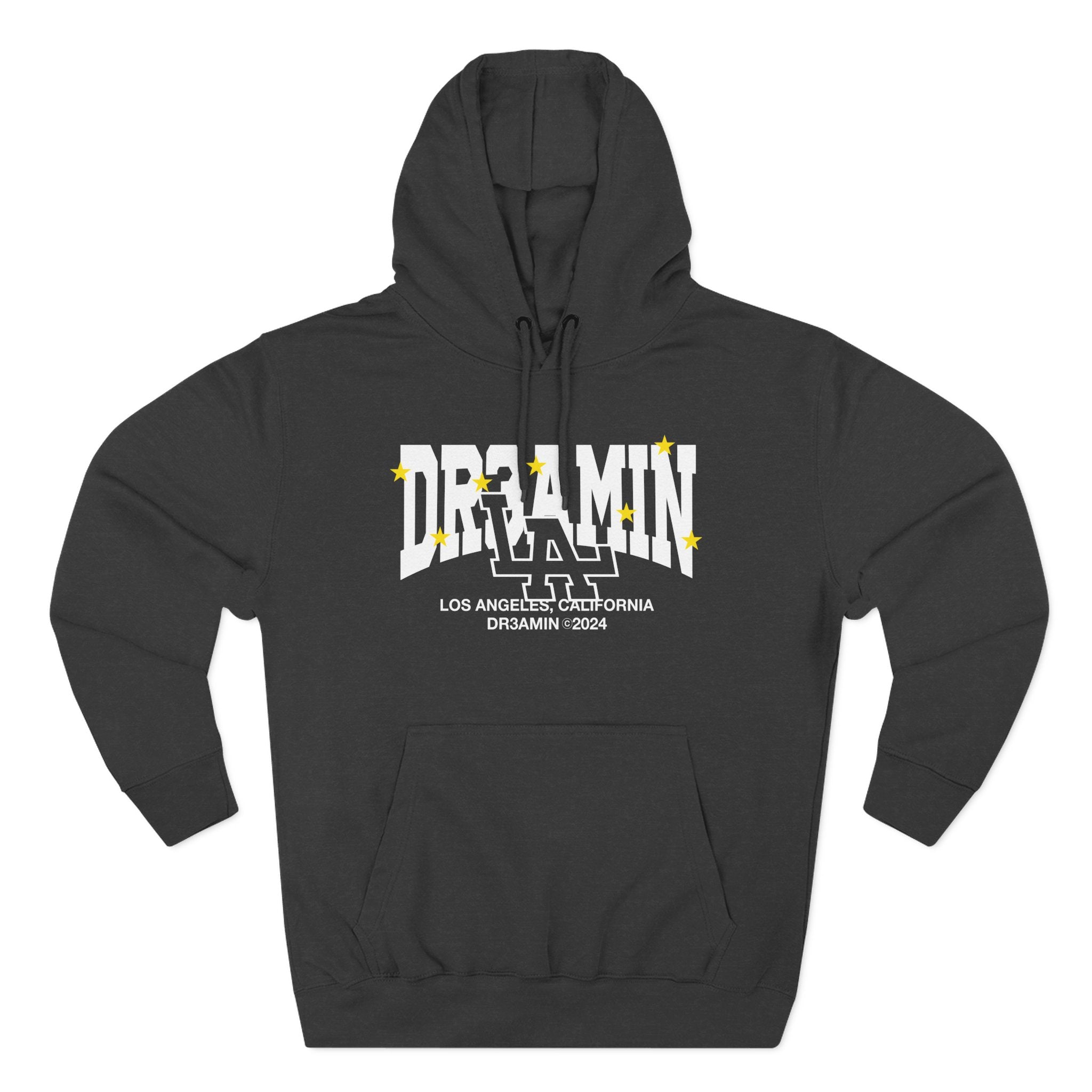 Dr3amin La Three-Panel Fleece Hoodie