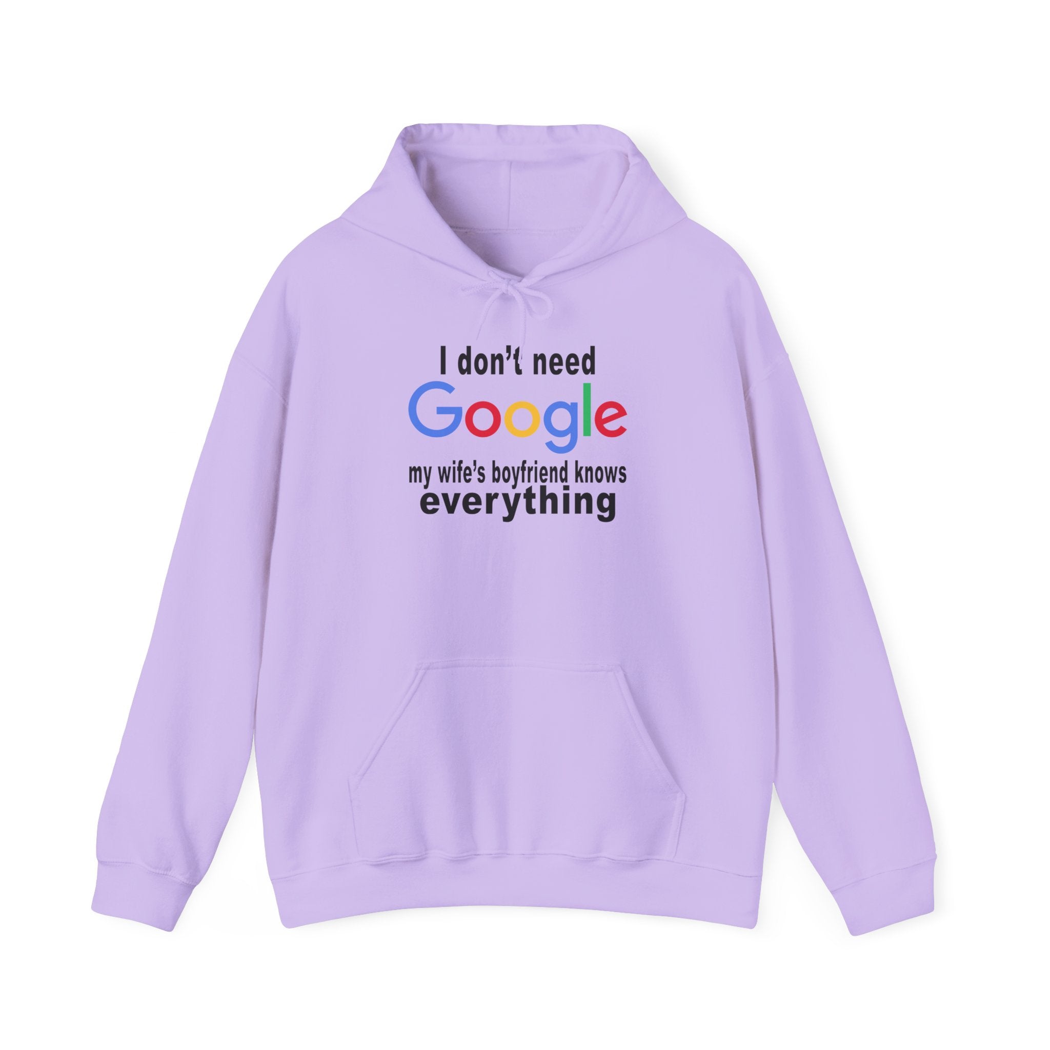 Ludwig I Don't Need Google My Wife's Boyfriend Knows Everything Unisex Heavy Blend Hooded Sweatshirt