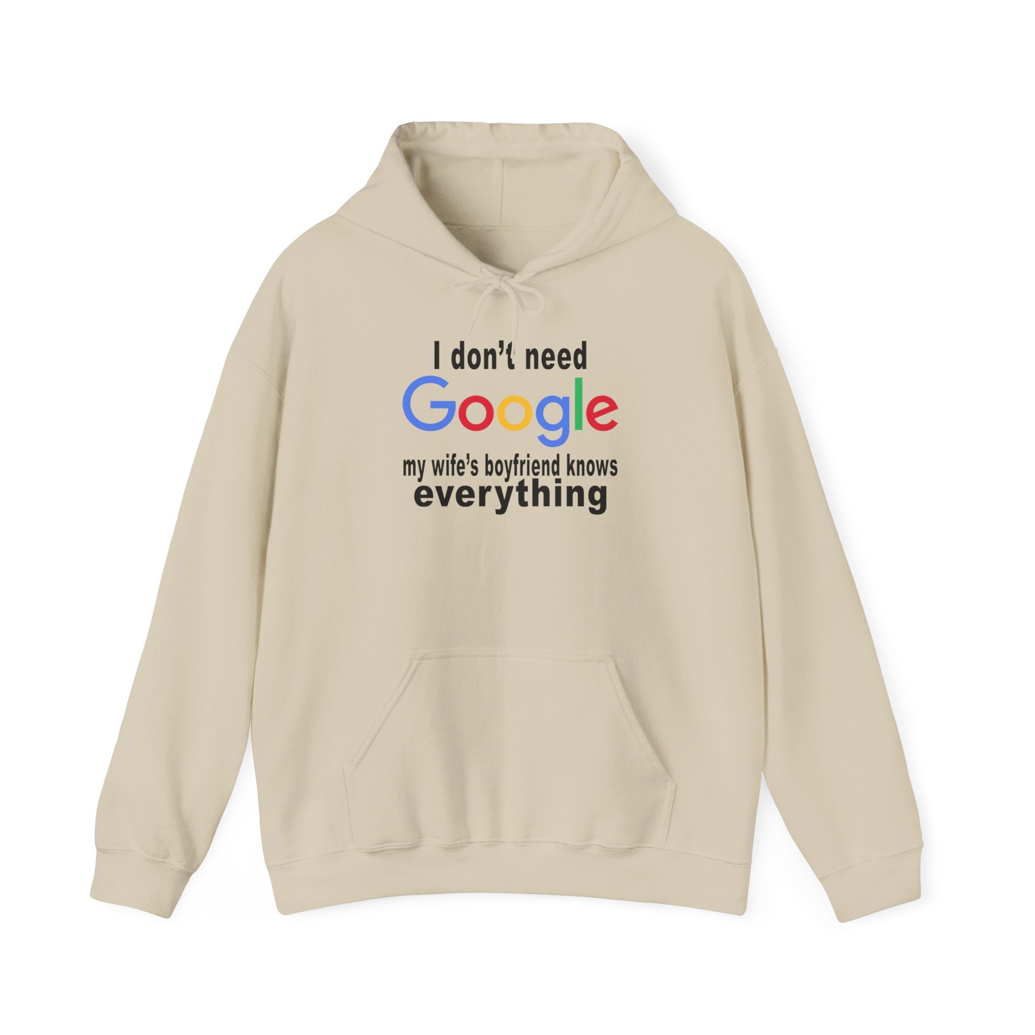 Ludwig I Don't Need Google My Wife's Boyfriend Knows Everything Unisex Heavy Blend Hooded Sweatshirt