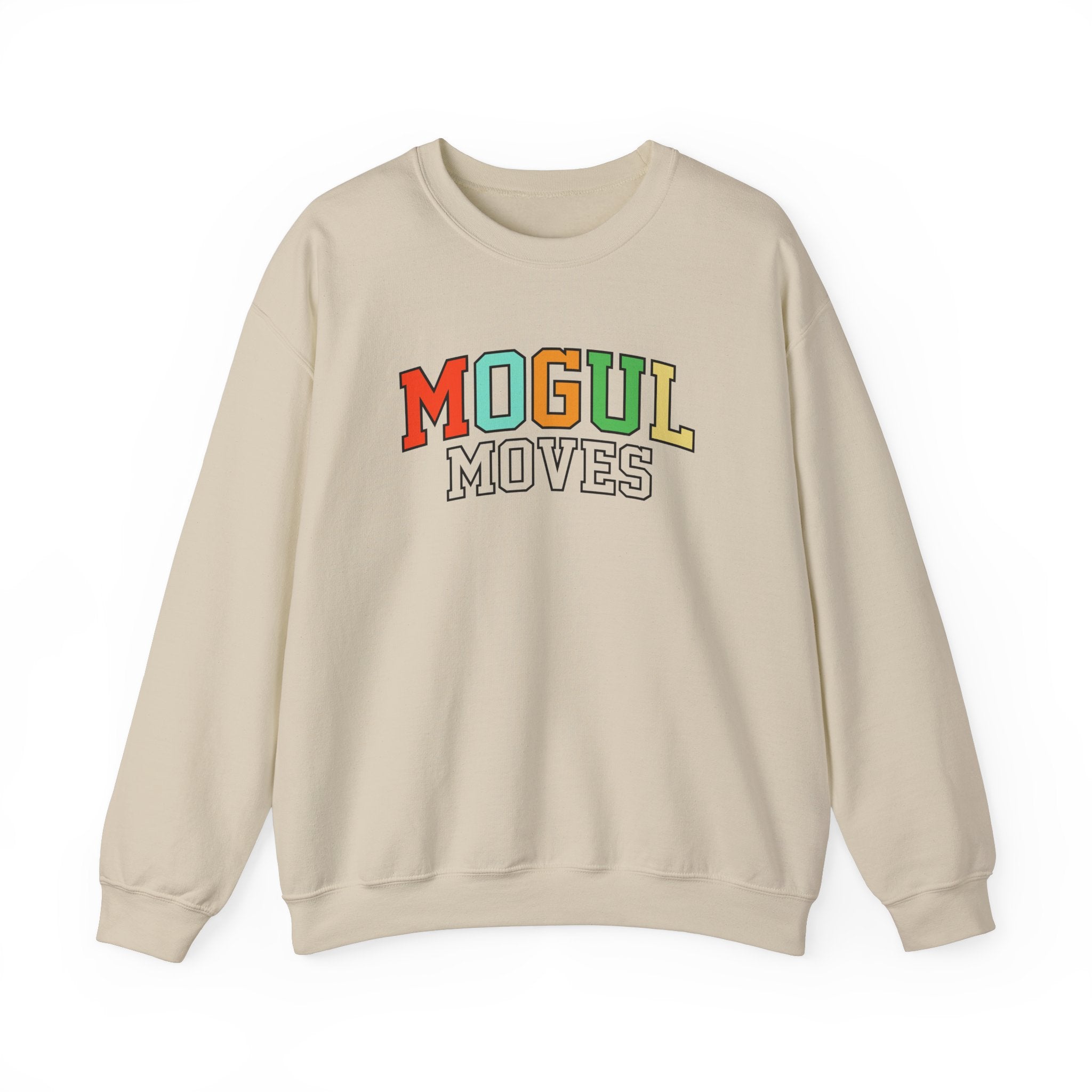 Mogul Moves Bone Unisex Heavy Blend Crewneck Sweatshirt