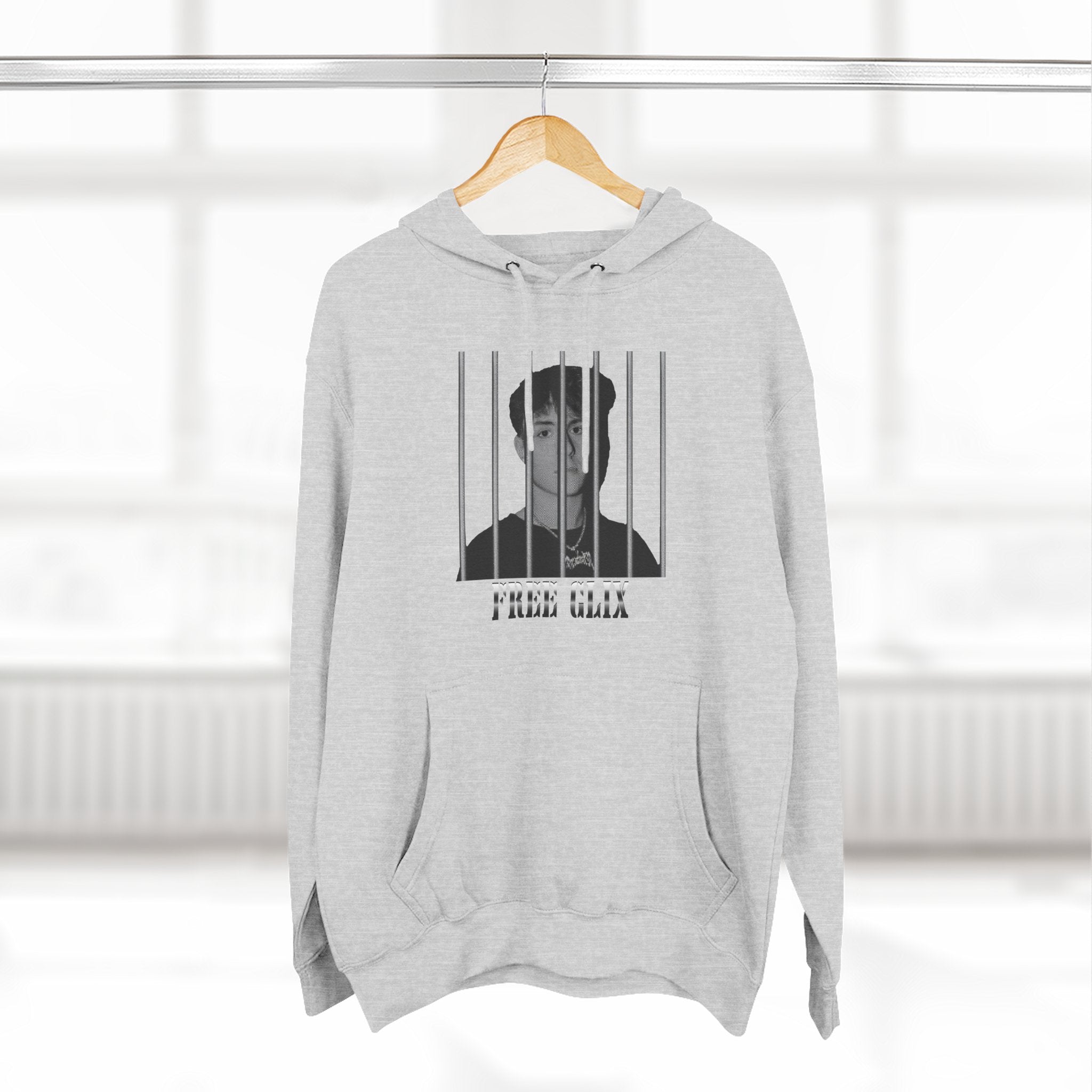 Free Clix Three-Panel Fleece Hoodie