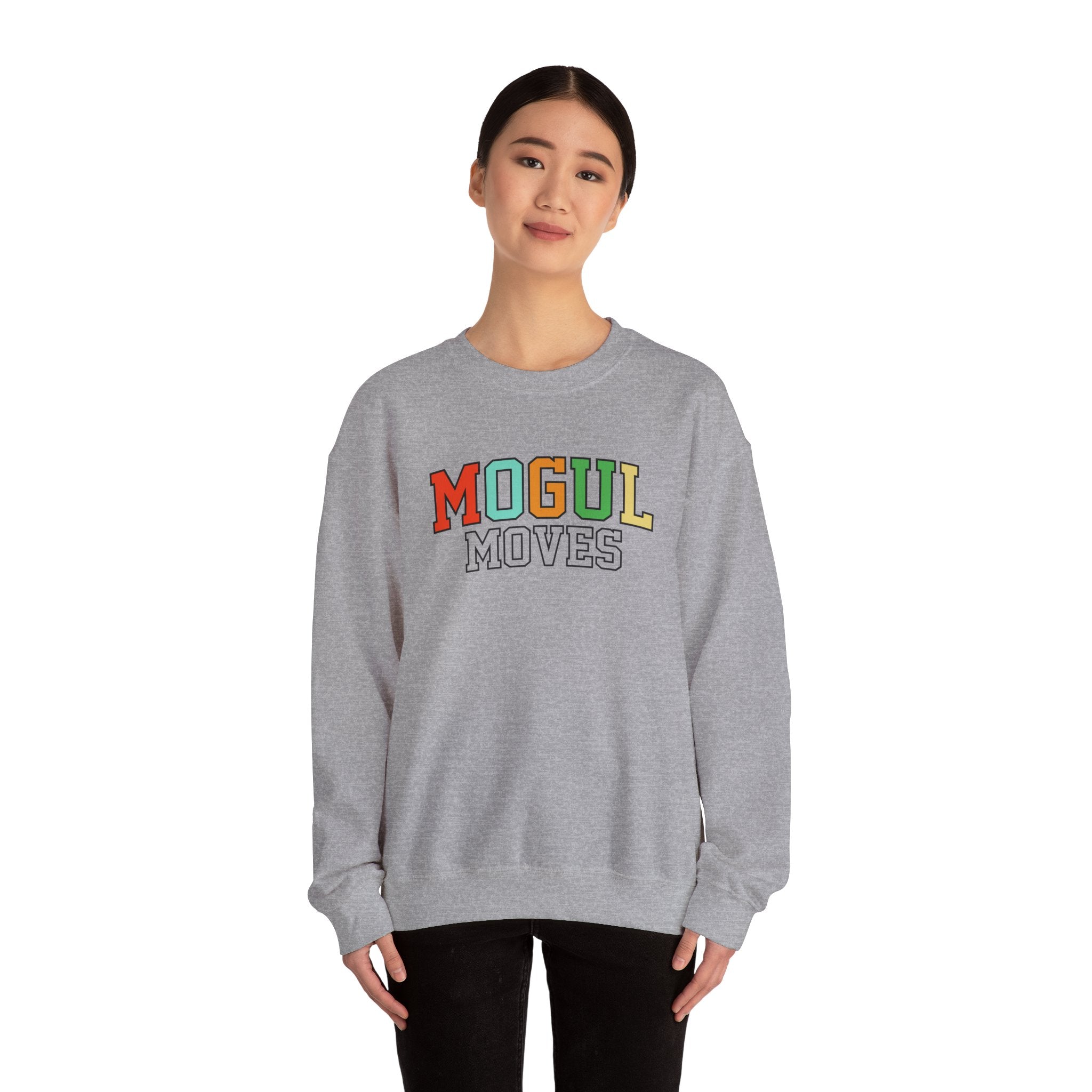 Mogul Moves Bone Unisex Heavy Blend Crewneck Sweatshirt