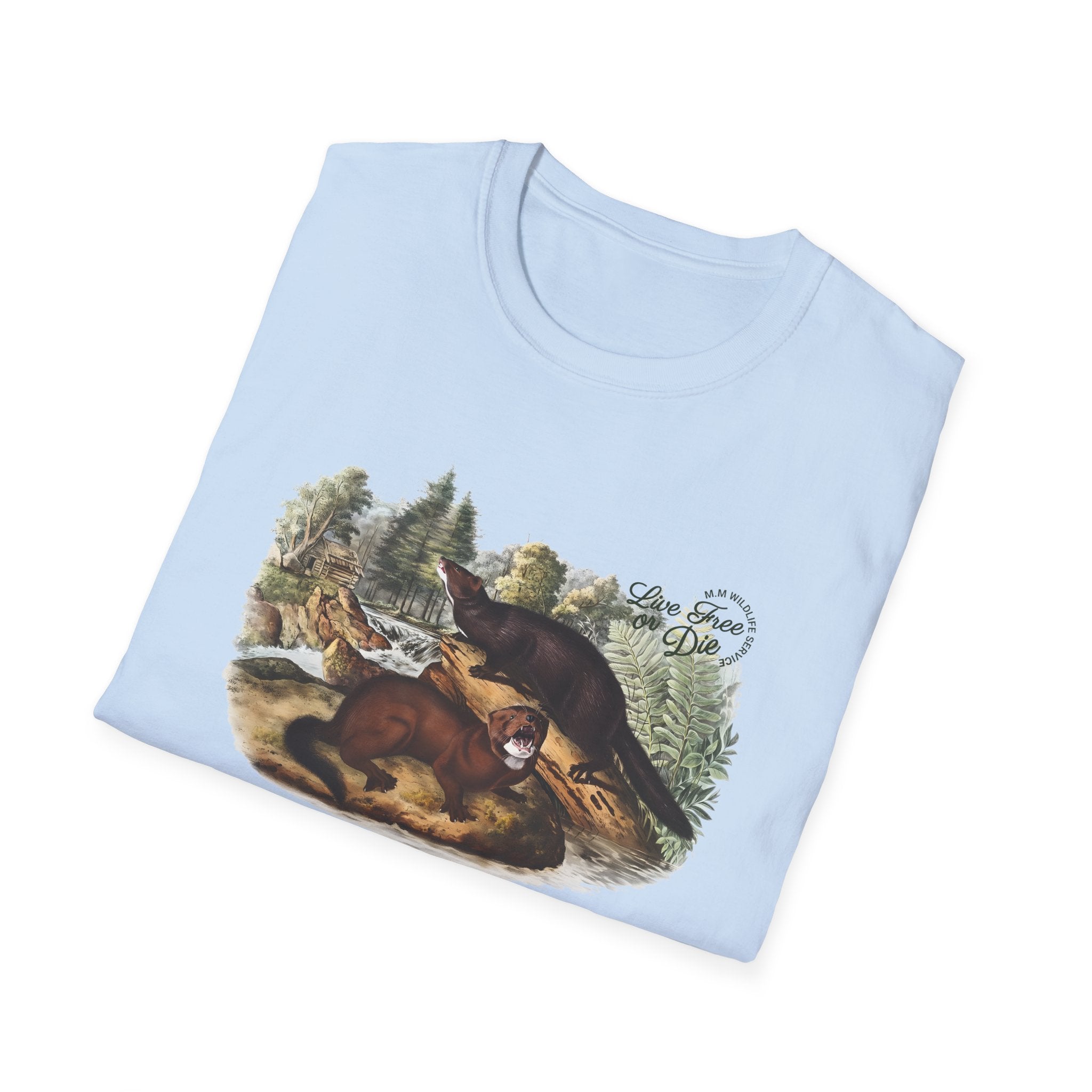 Live Free or Die in Mogul Hampshire Unisex Softstyle T-Shirt