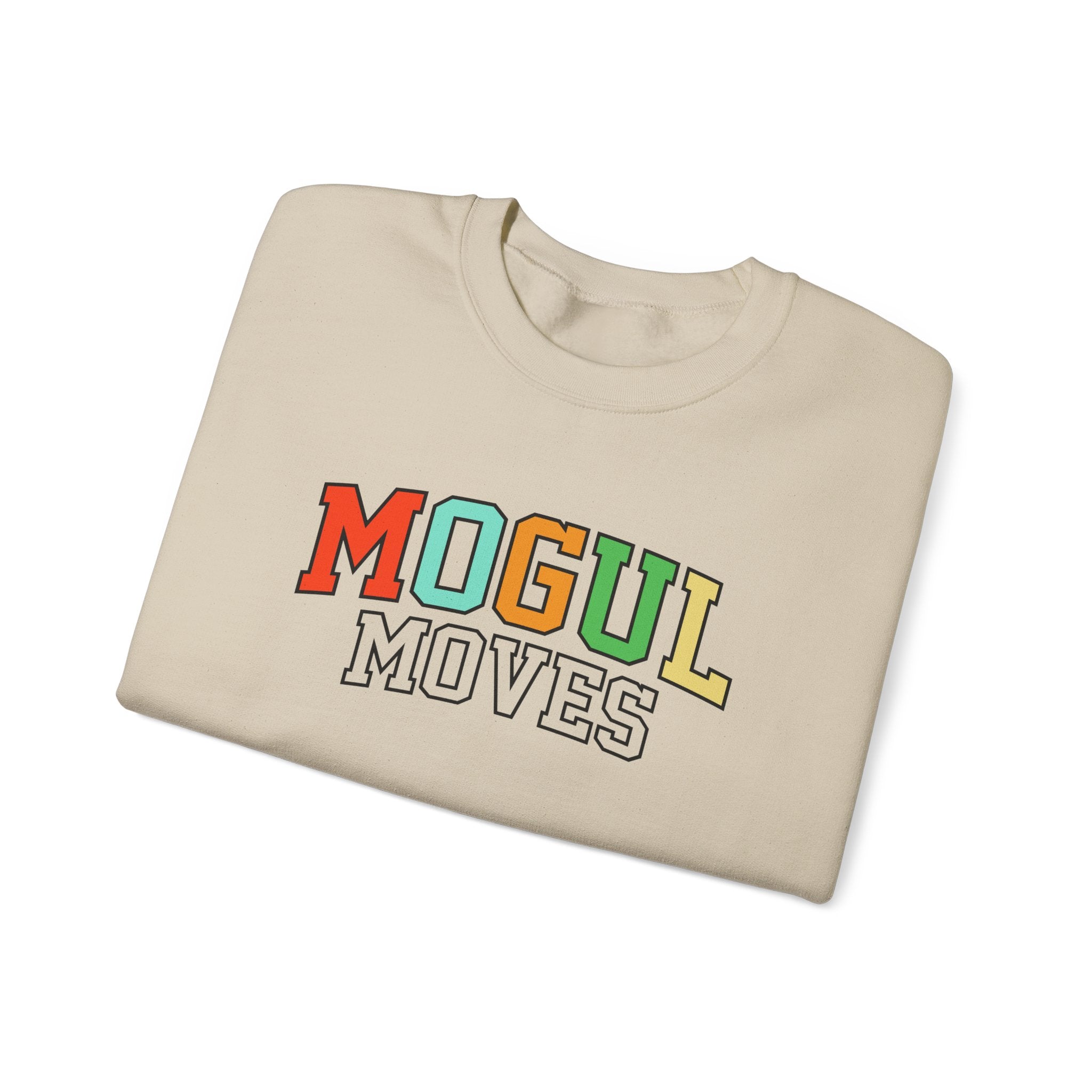 Mogul Moves Bone Unisex Heavy Blend Crewneck Sweatshirt