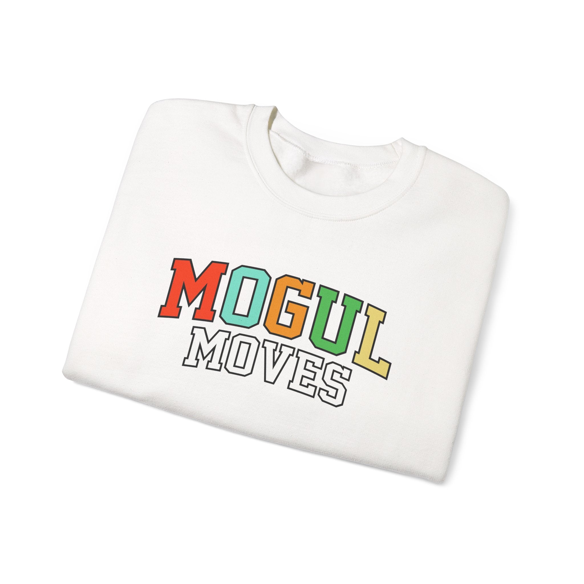 Mogul Moves Bone Unisex Heavy Blend Crewneck Sweatshirt