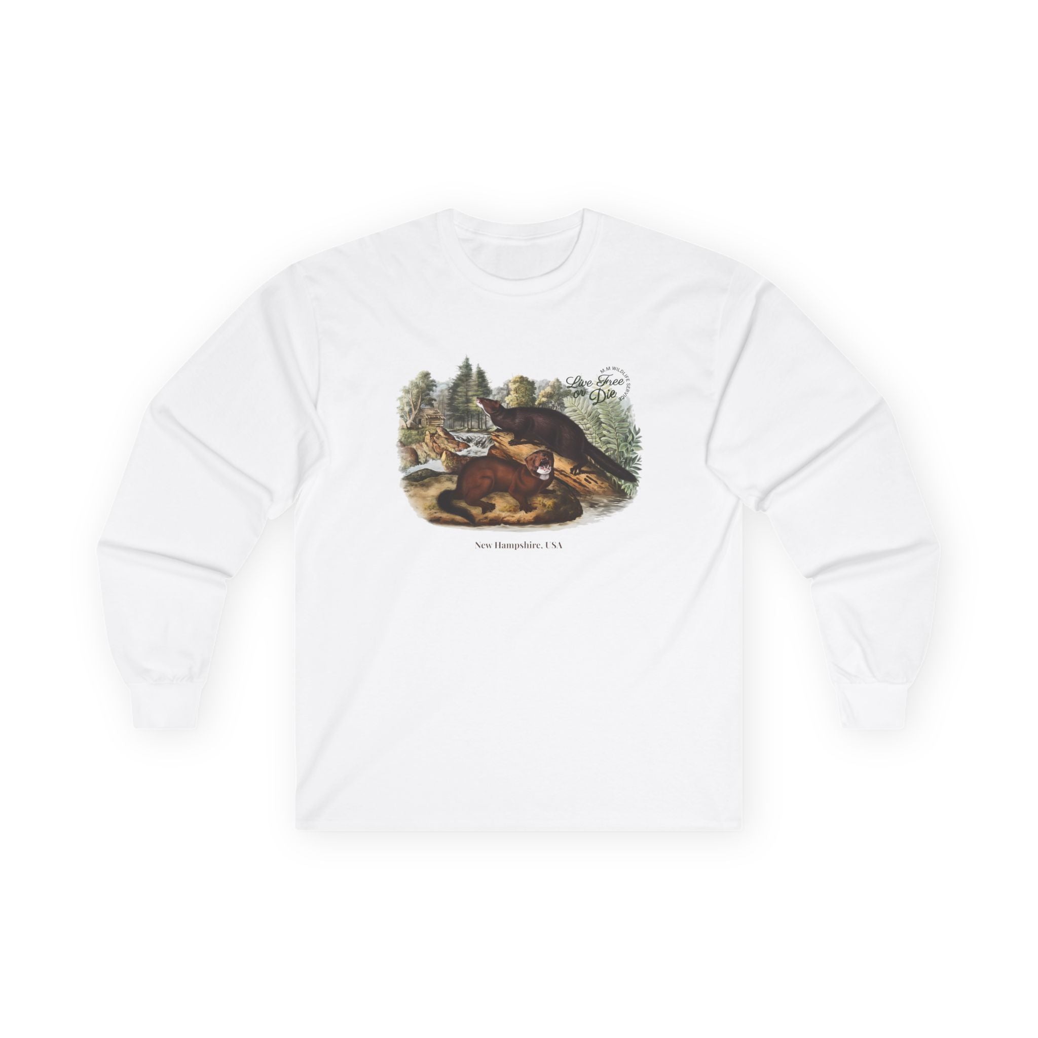 Ludwig Live Free or Die in Mogul Hampshire Unisex Ultra Cotton Long Sleeve Tee