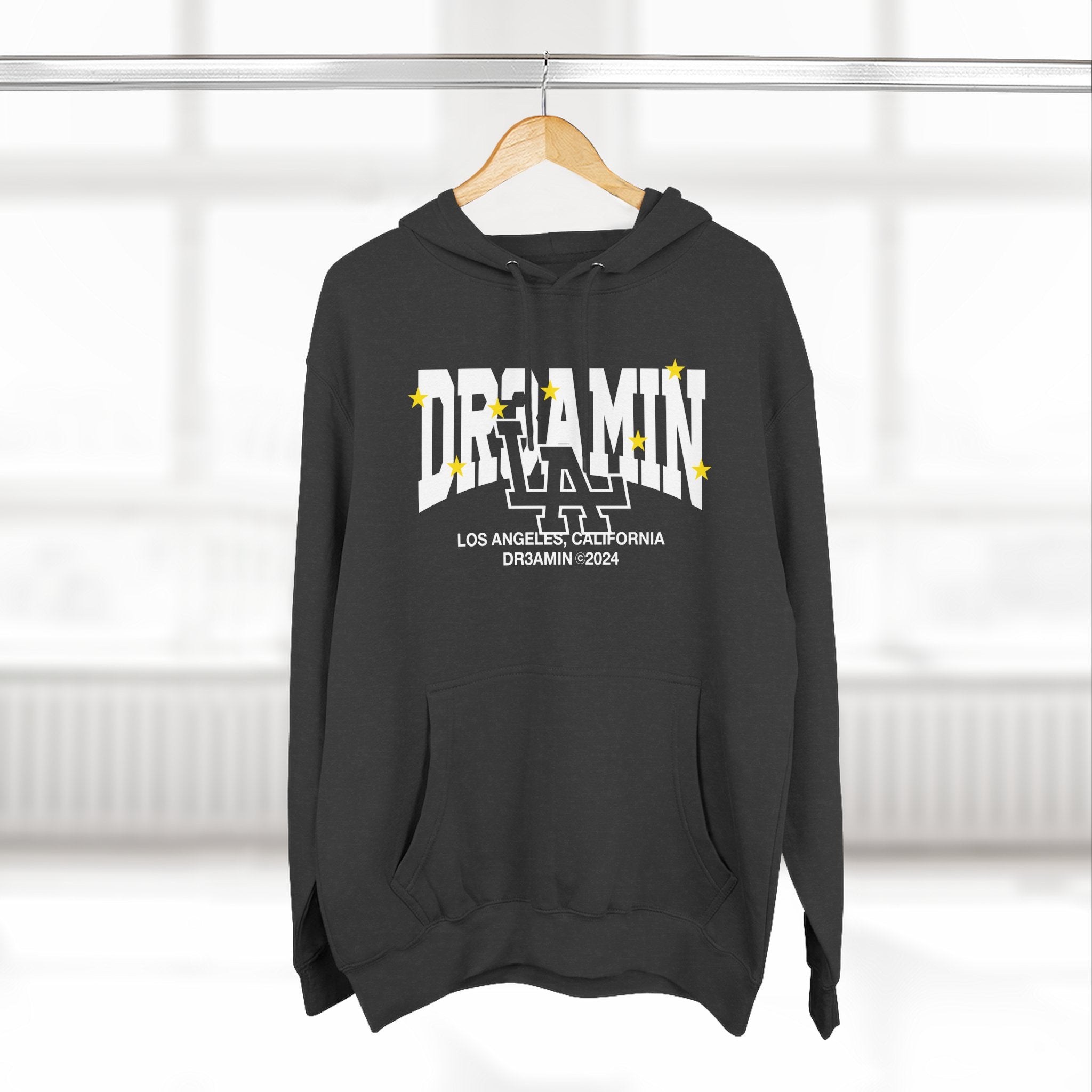 Dr3amin La Three-Panel Fleece Hoodie