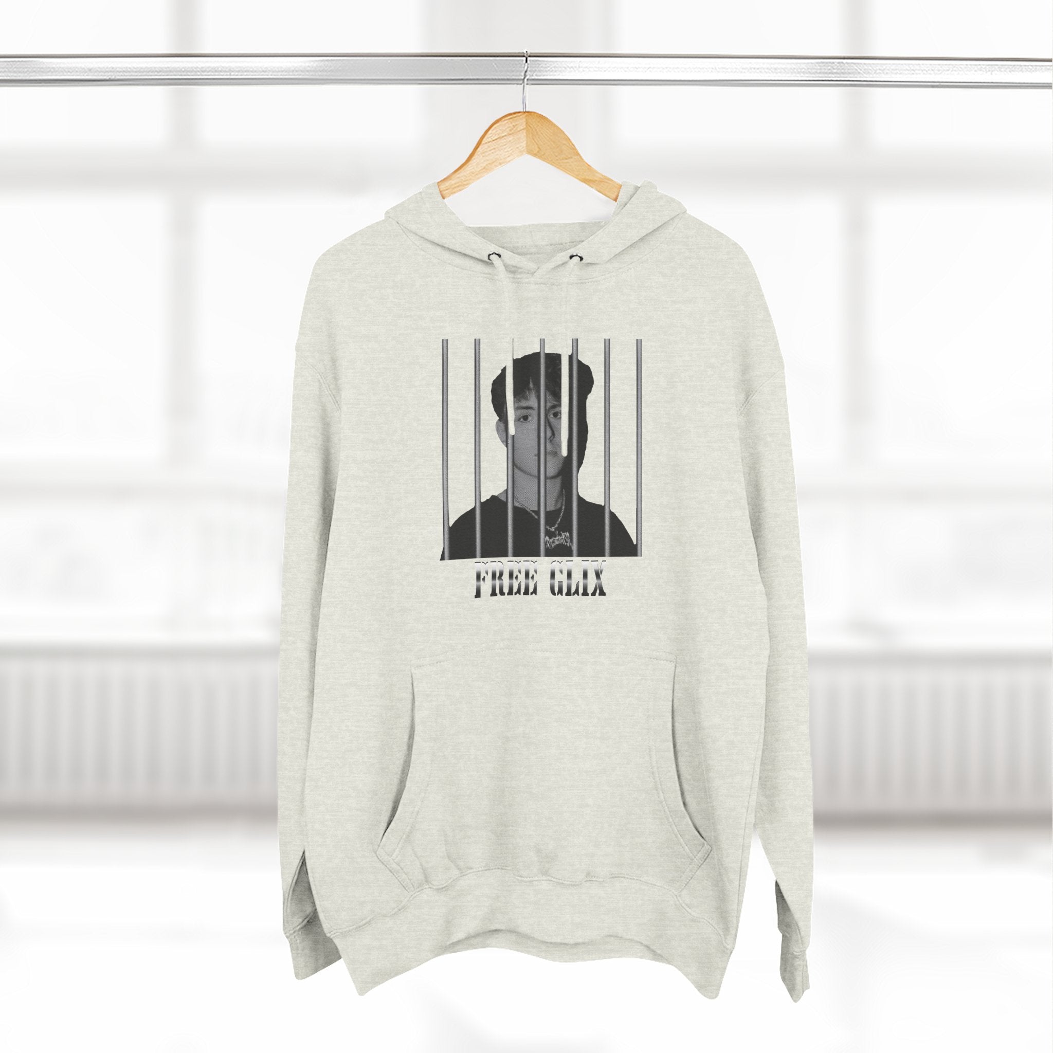 Free Clix Three-Panel Fleece Hoodie