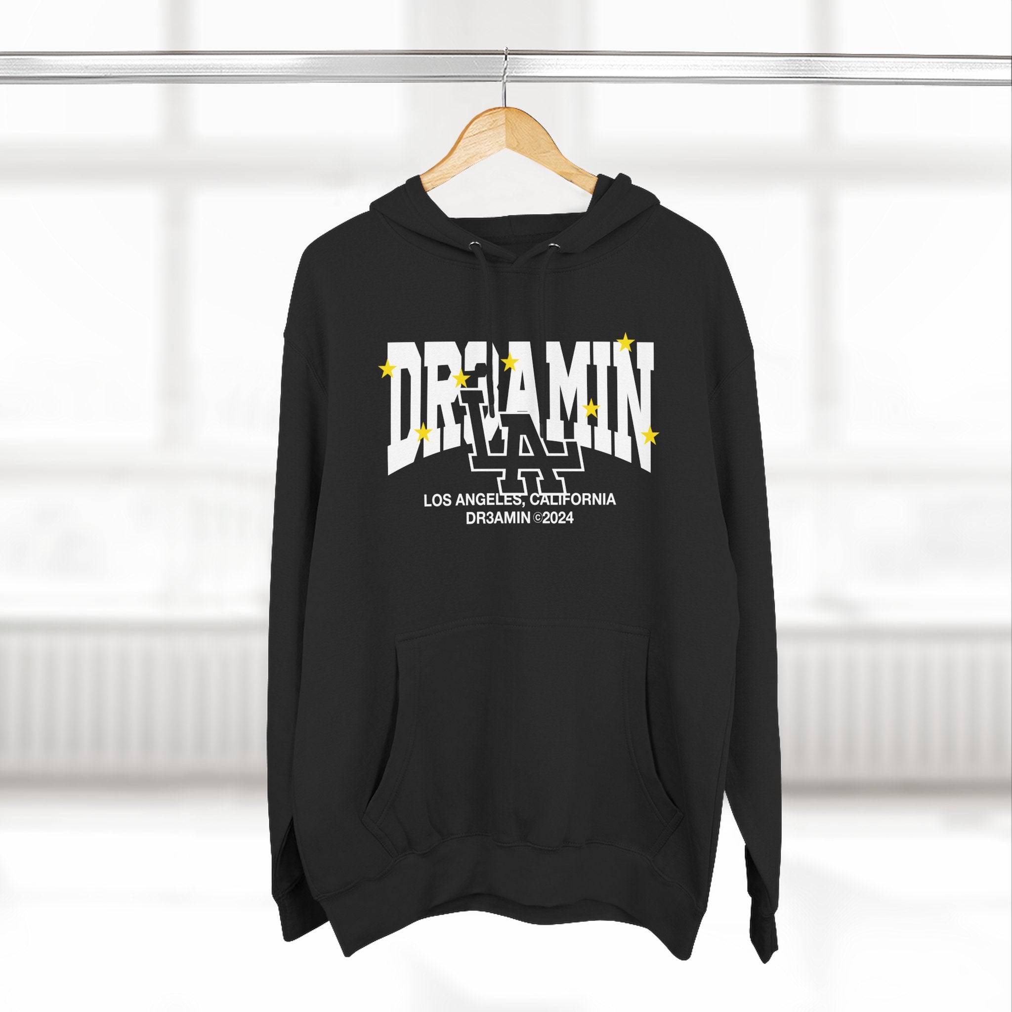 Dr3amin La Three-Panel Fleece Hoodie