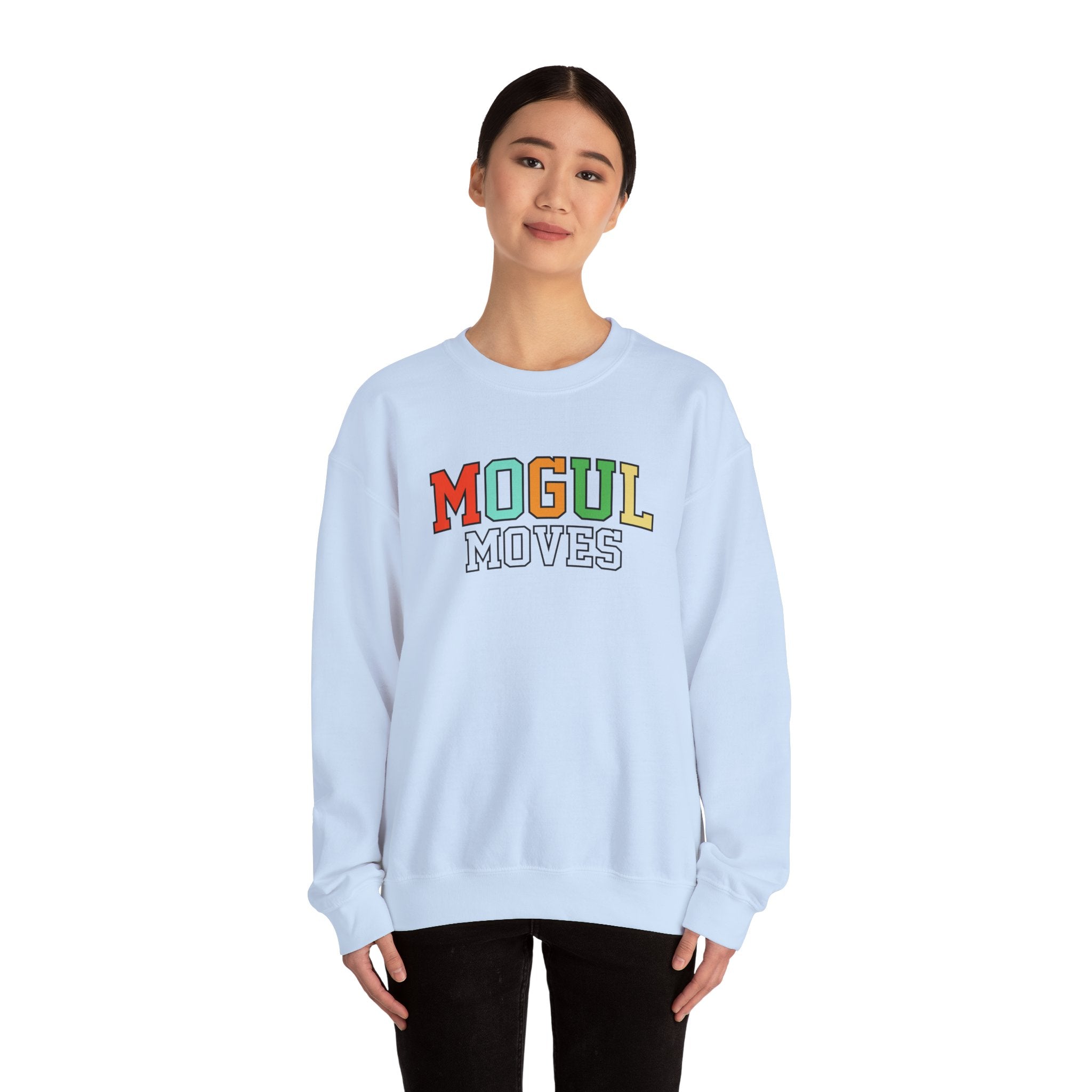 Mogul Moves Bone Unisex Heavy Blend Crewneck Sweatshirt