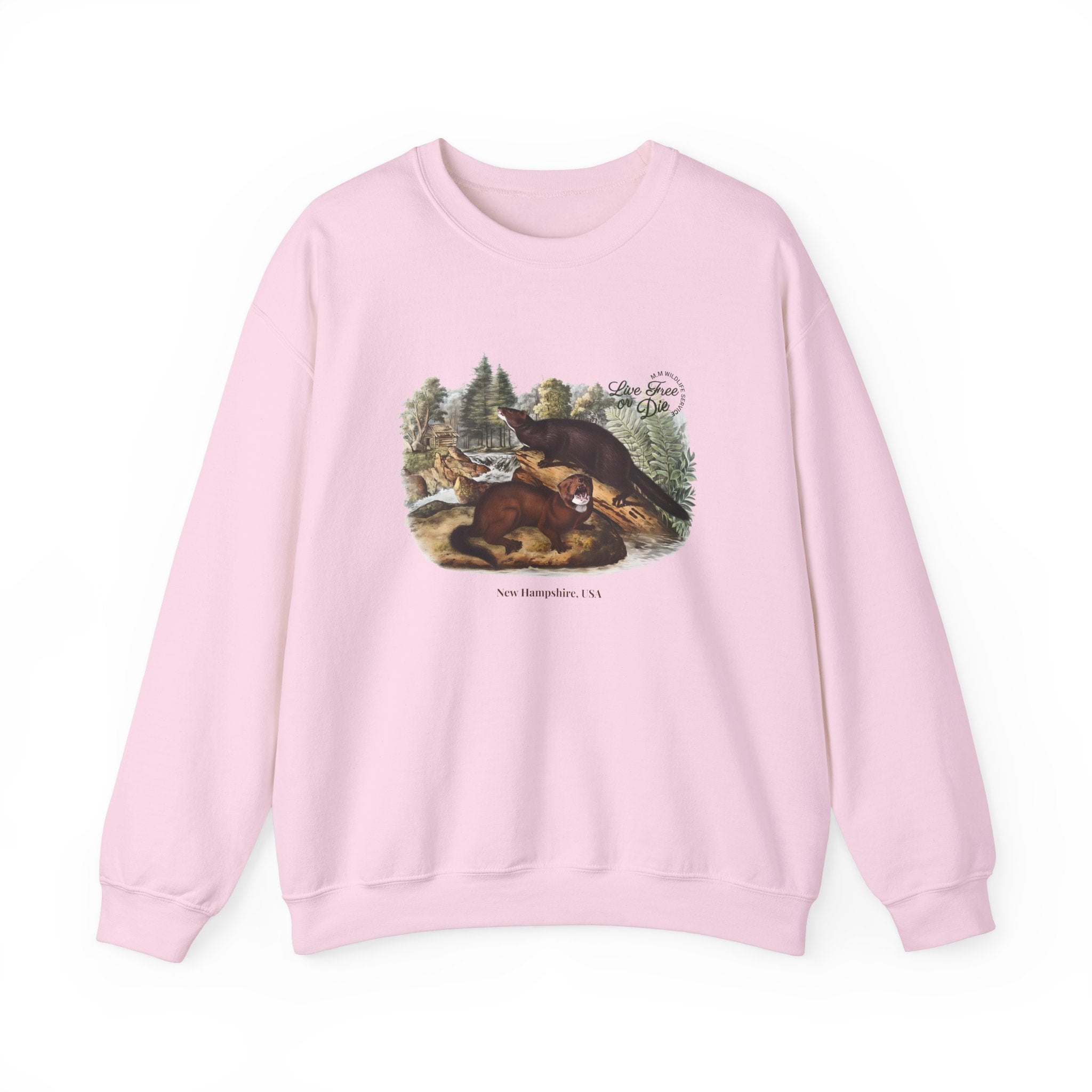 Ludwig  Live Free or Die in Mogul Hampshire Unisex Heavy Blend Crewneck Sweatshirt