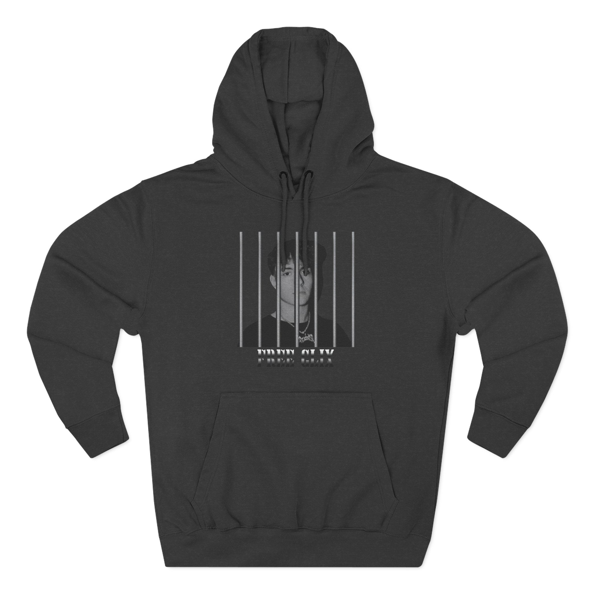 Free Clix Three-Panel Fleece Hoodie
