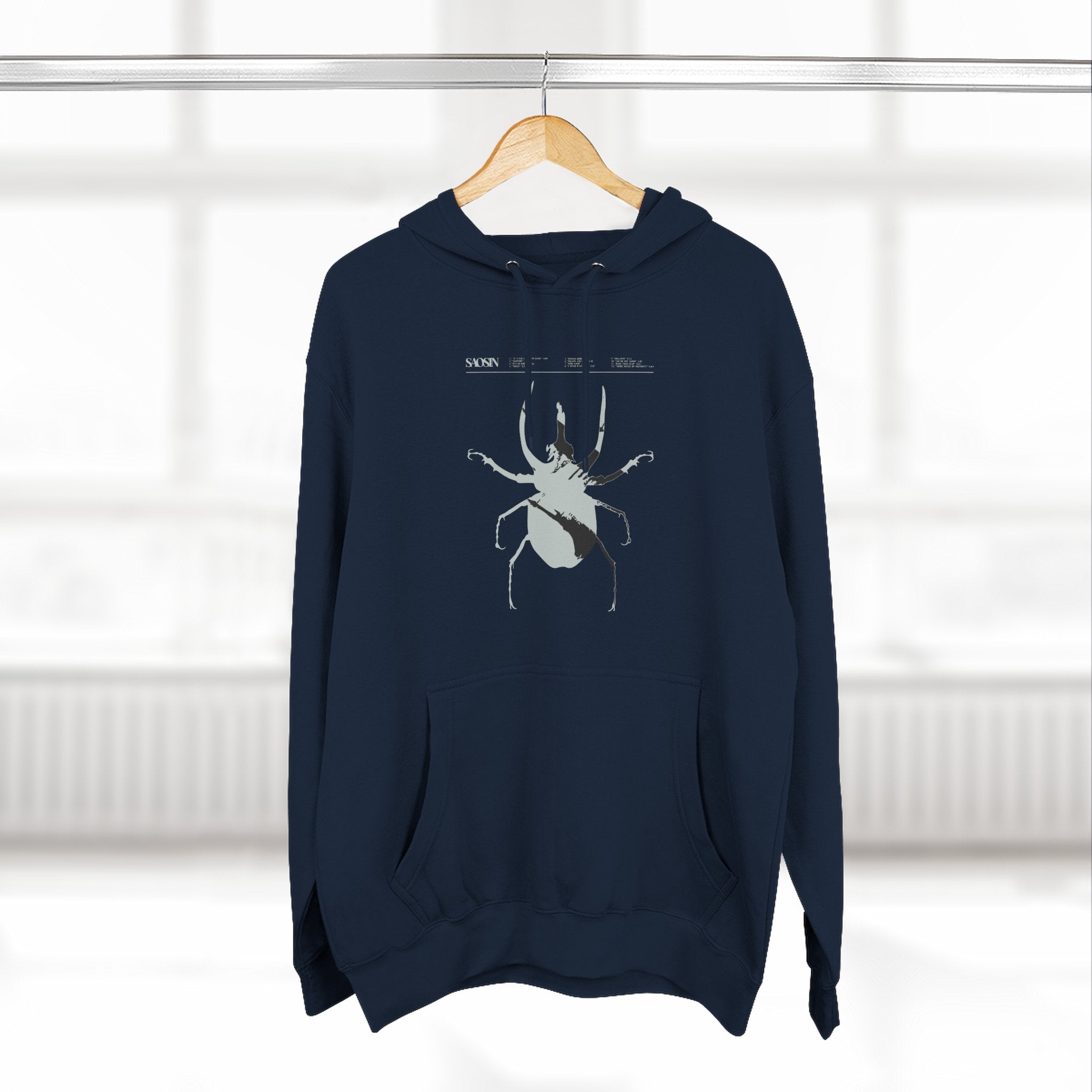 Tracklist Three-panel Fleece Hoodie