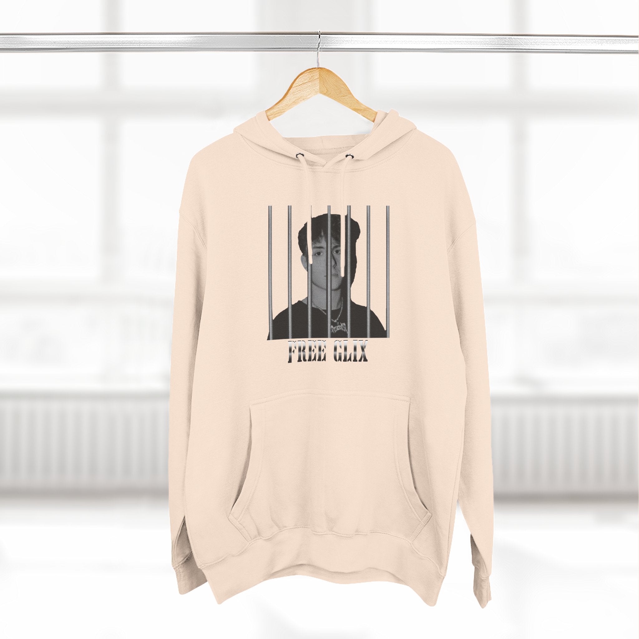 Free Clix Three-Panel Fleece Hoodie