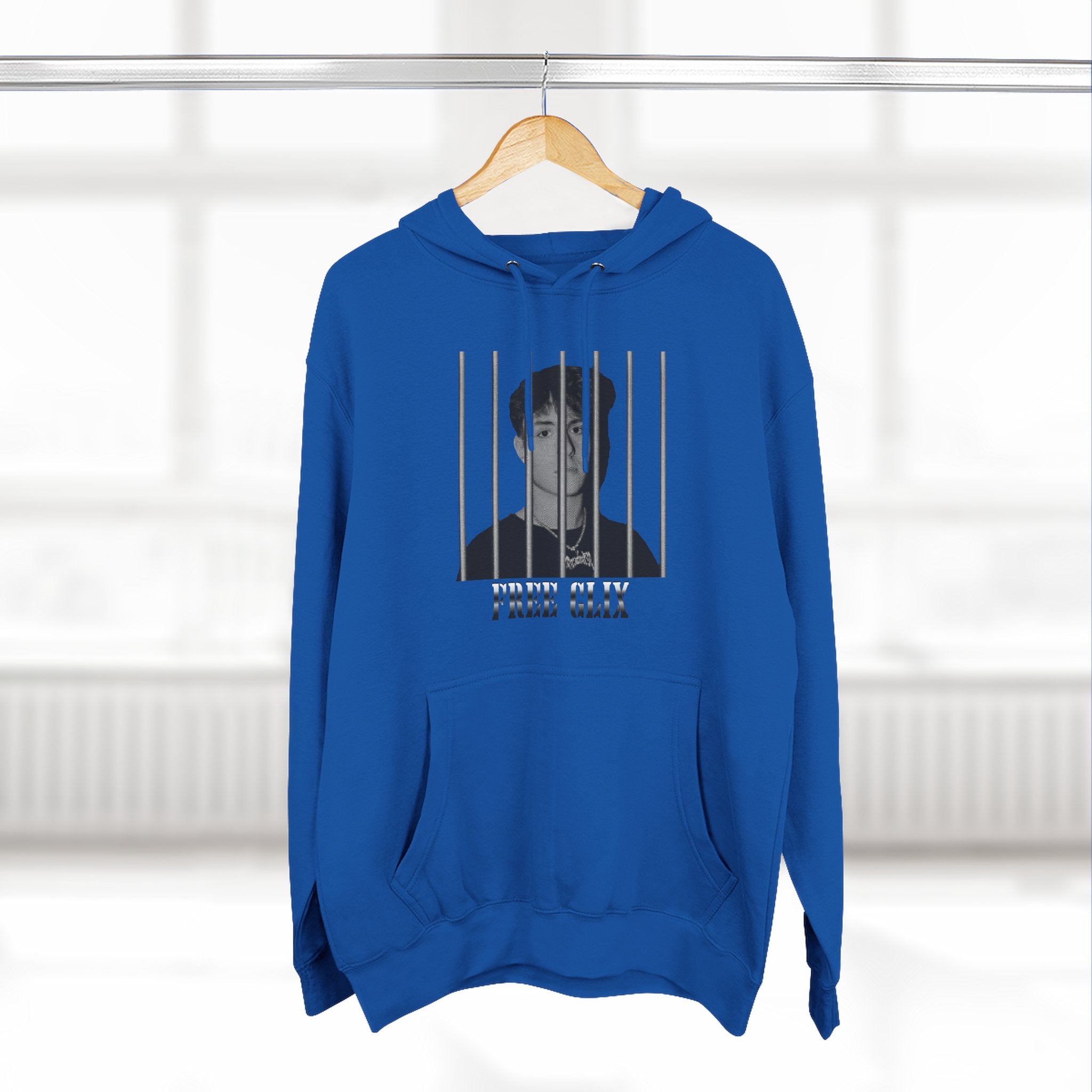 Free Clix Three-Panel Fleece Hoodie
