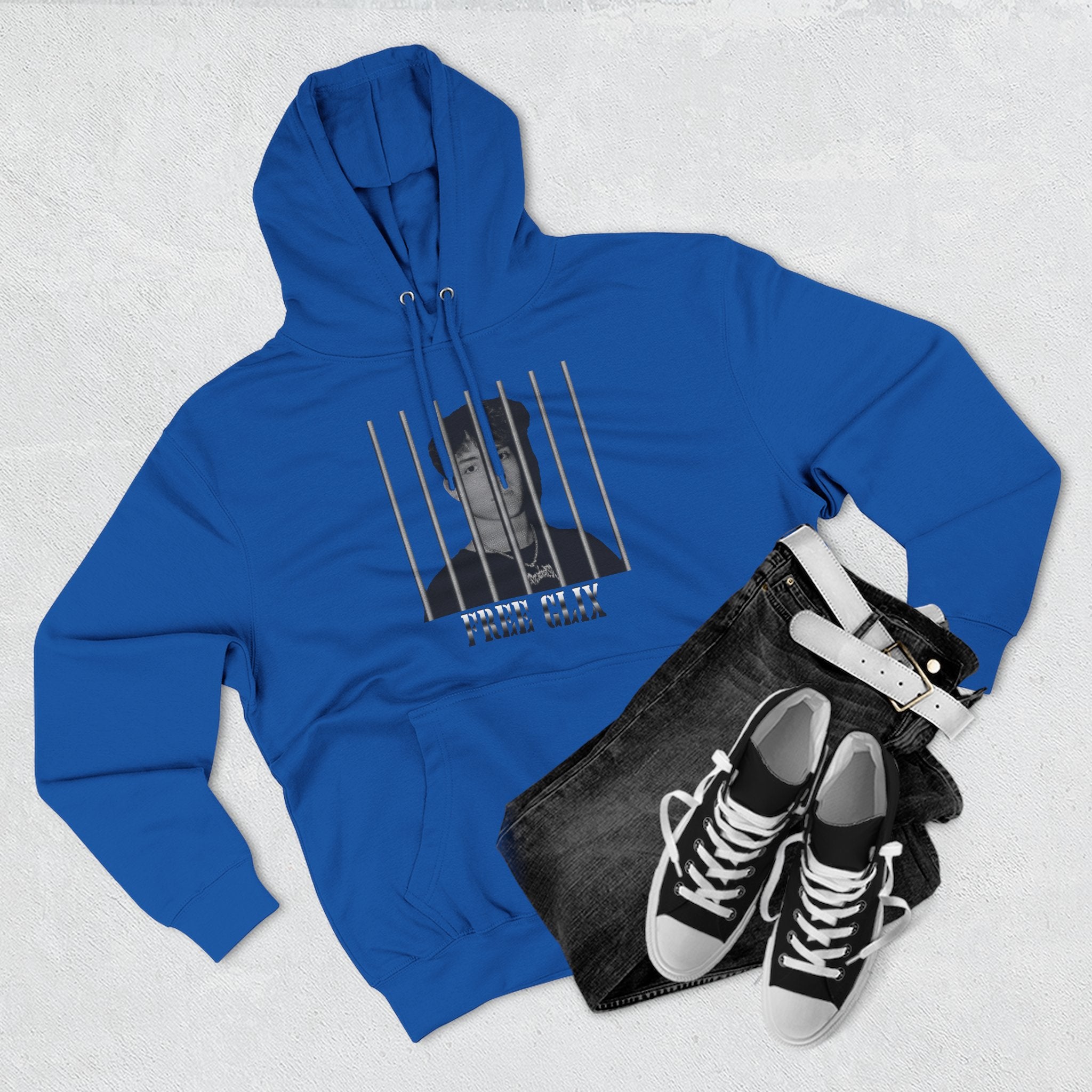 Free Clix Three-Panel Fleece Hoodie