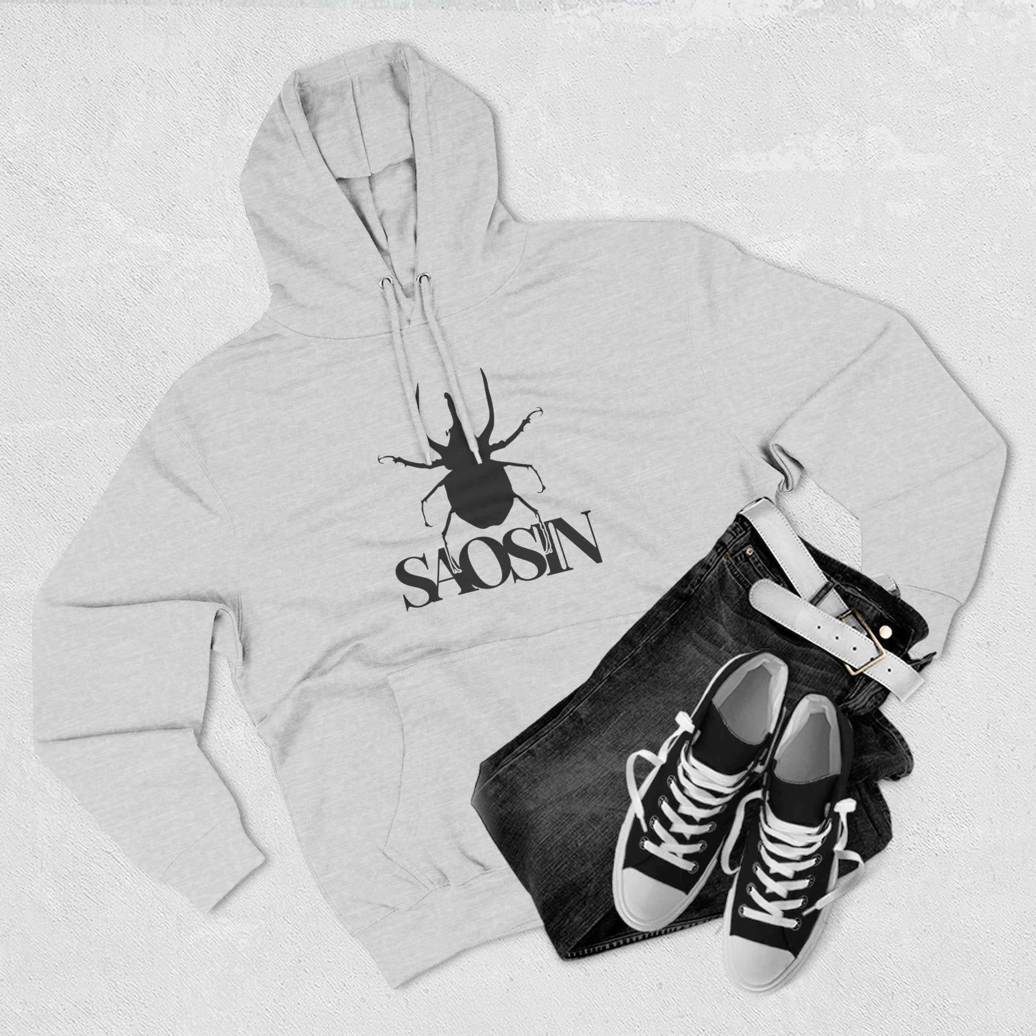 Saosin Logo Three-panel Fleece Hoodie