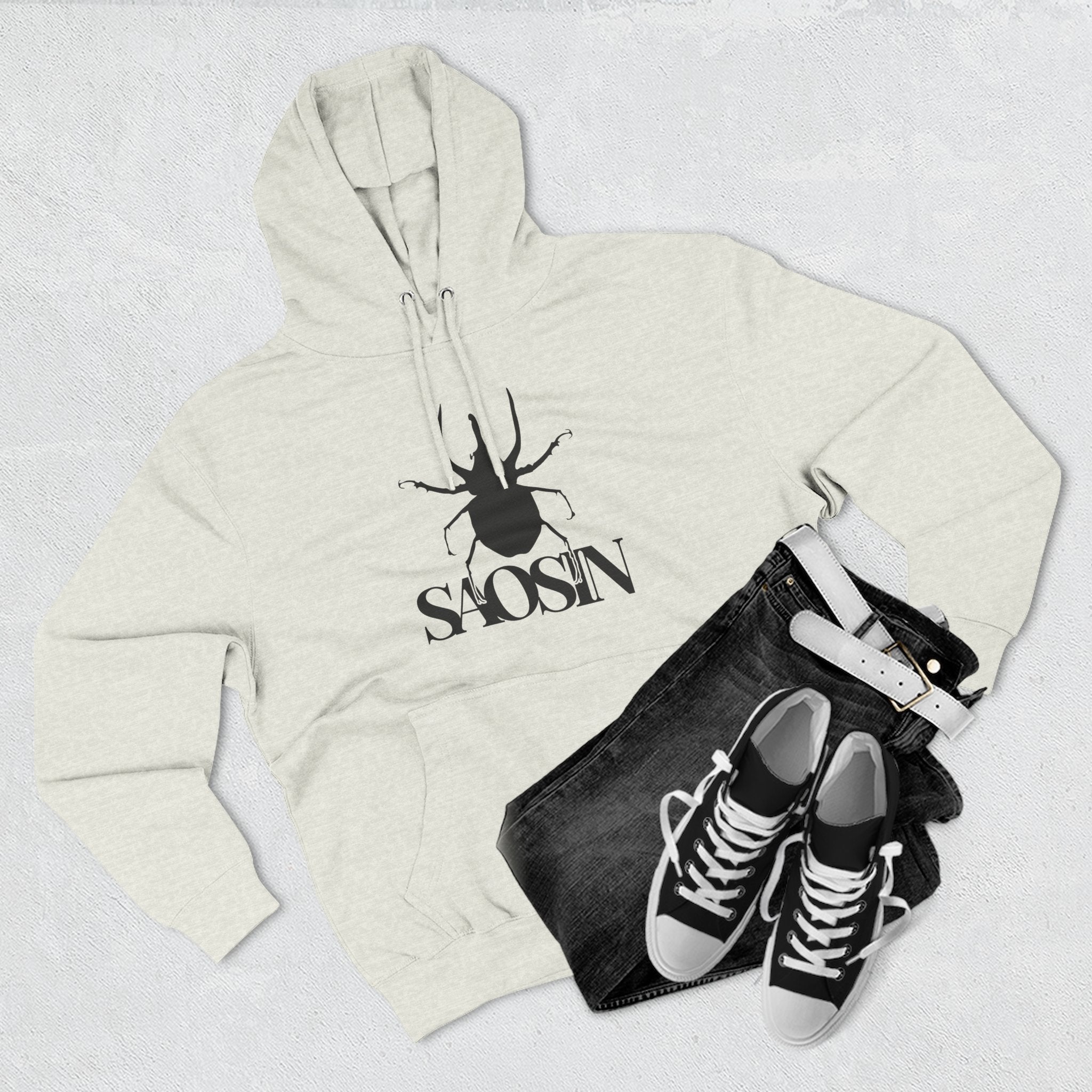 Saosin Logo Three-panel Fleece Hoodie