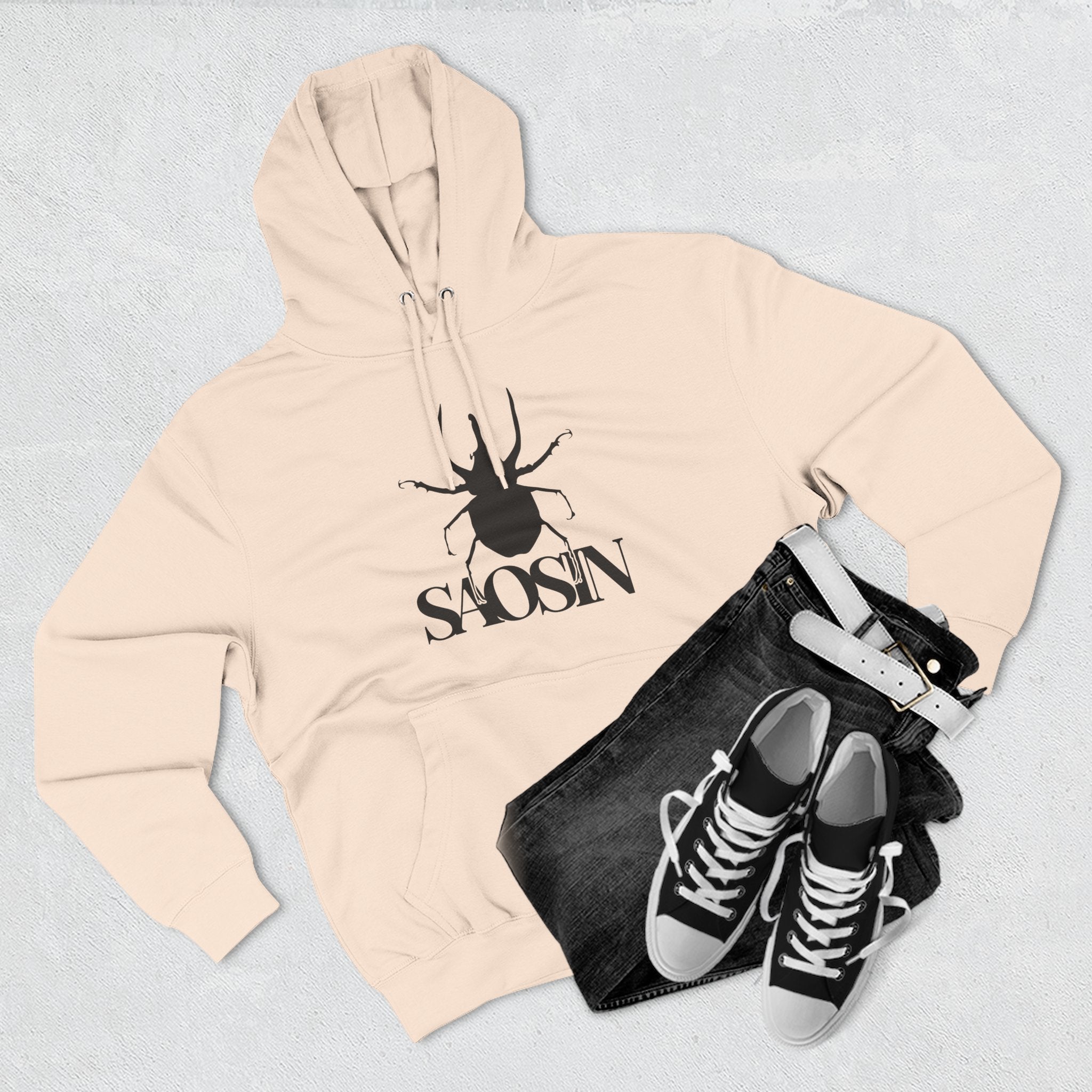 Saosin Logo Three-panel Fleece Hoodie