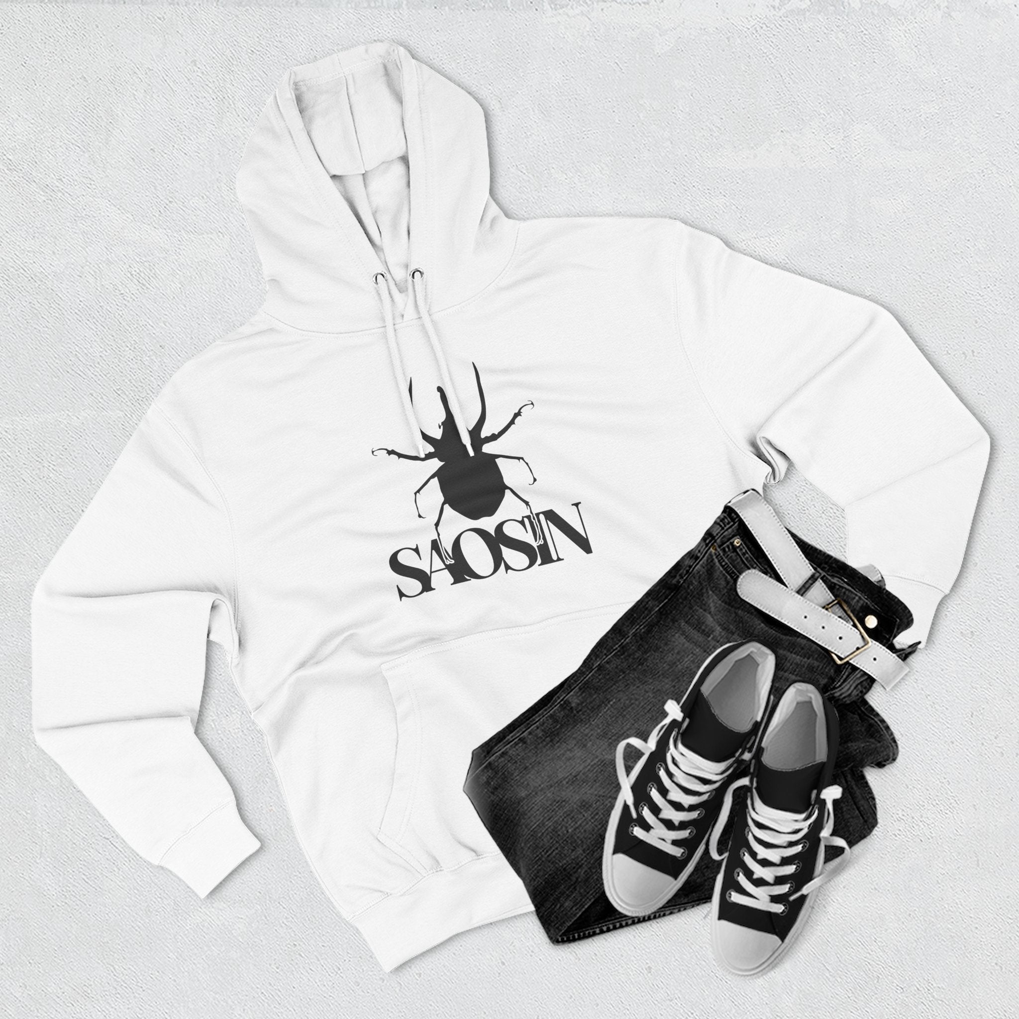 Saosin Logo Three-panel Fleece Hoodie