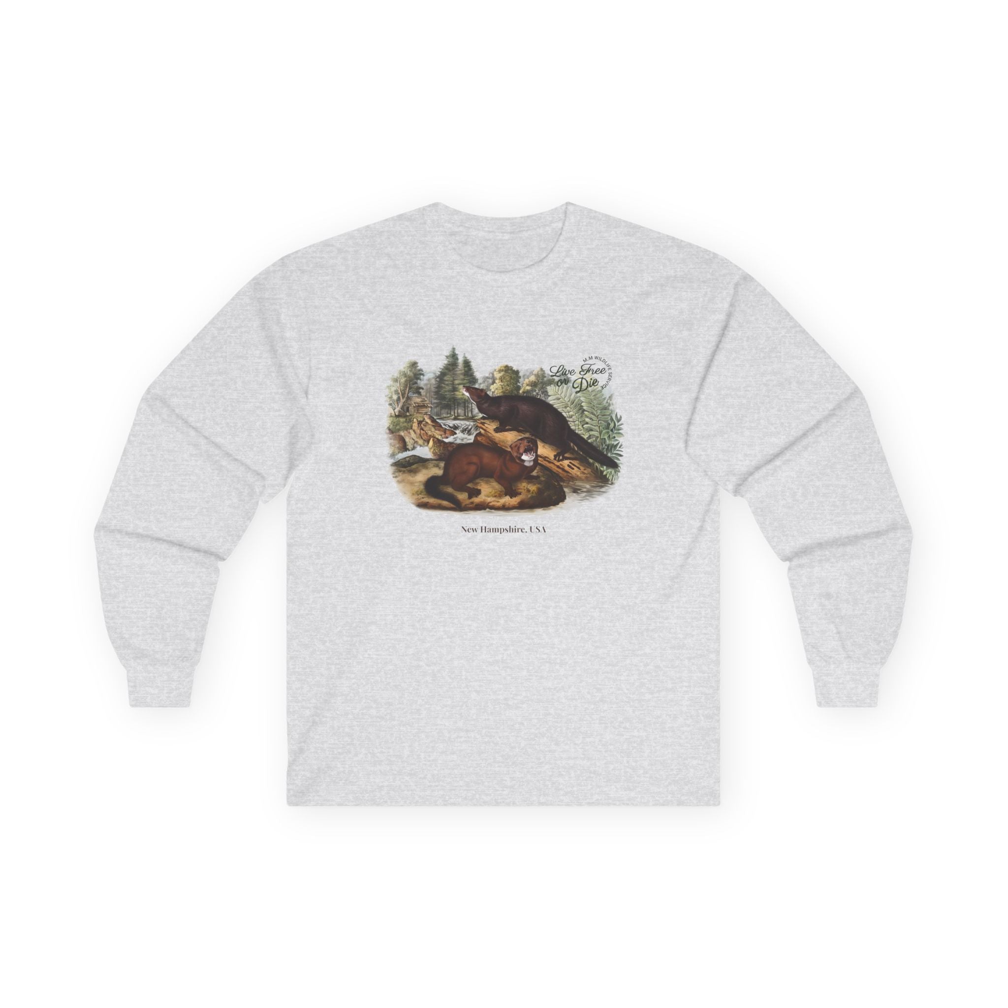Ludwig Live Free or Die in Mogul Hampshire Unisex Ultra Cotton Long Sleeve Tee