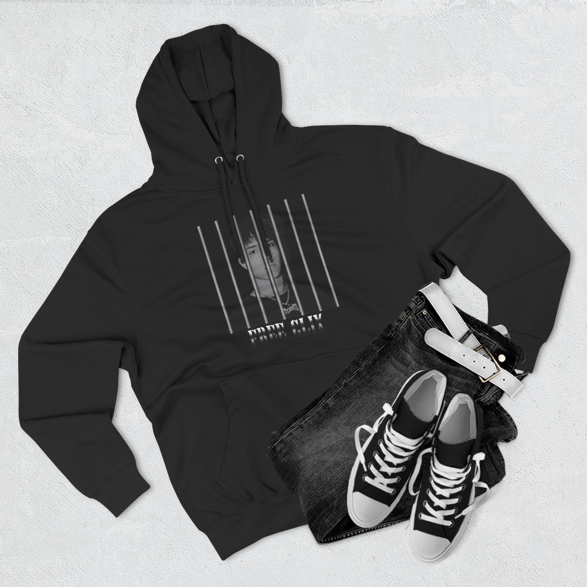 Free Clix Three-Panel Fleece Hoodie