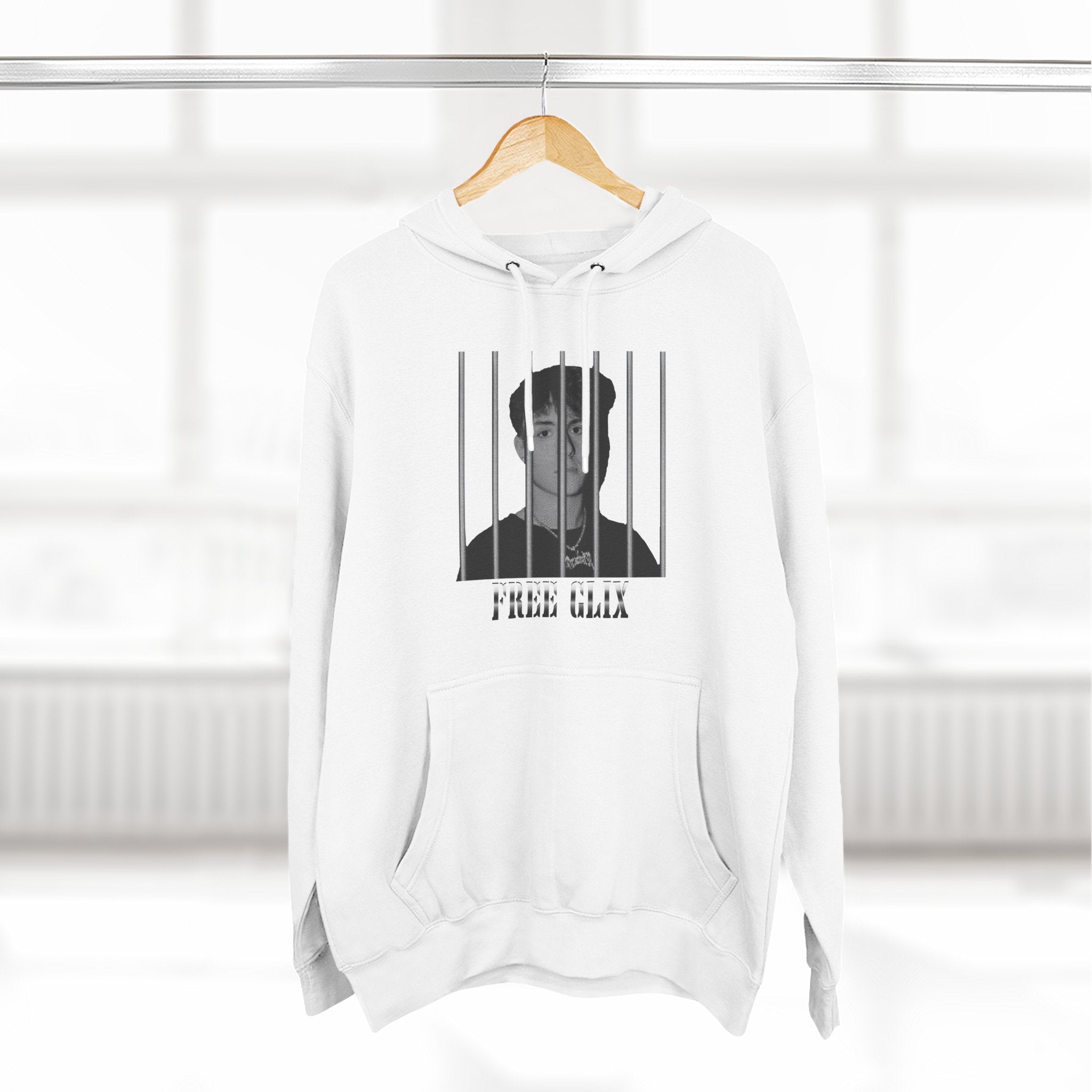 Free Clix Three-Panel Fleece Hoodie