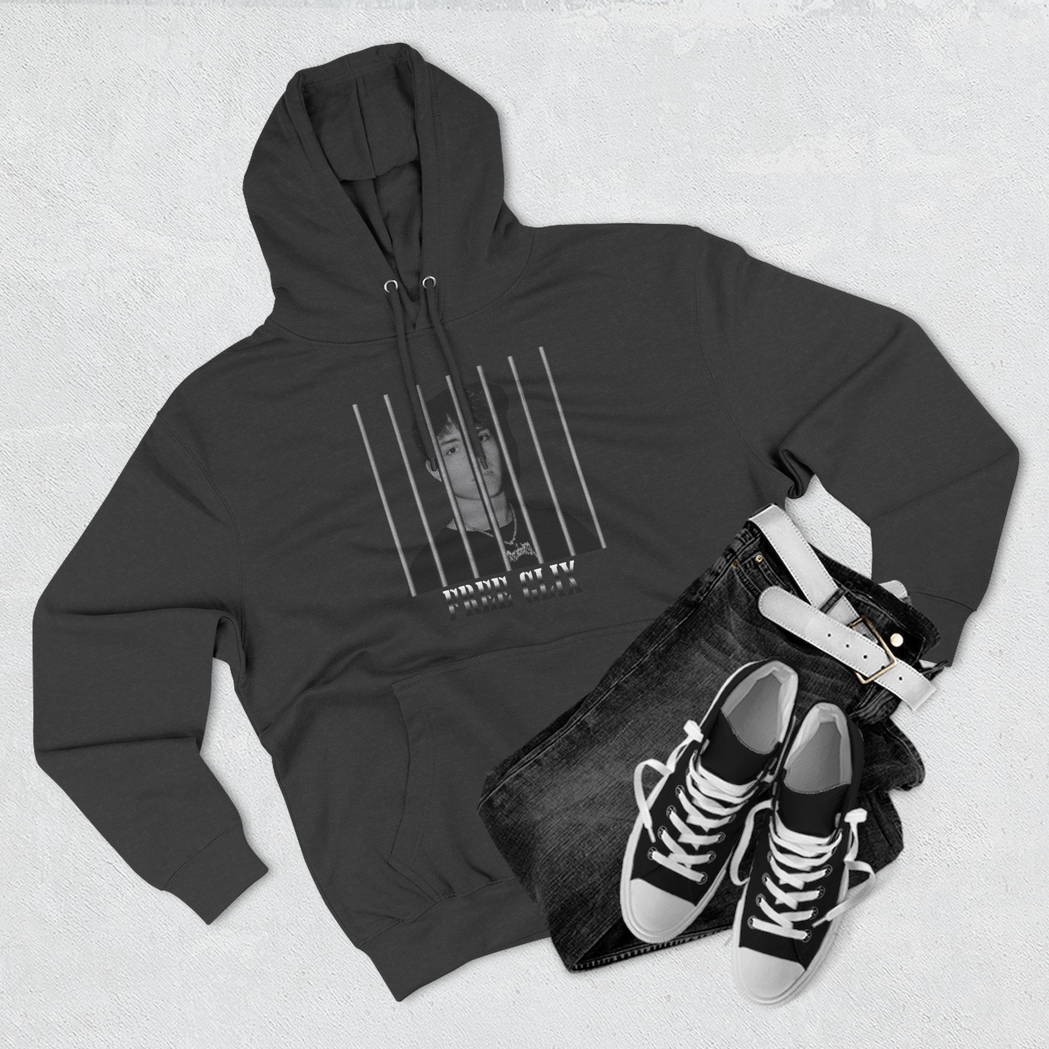Free Clix Three-Panel Fleece Hoodie