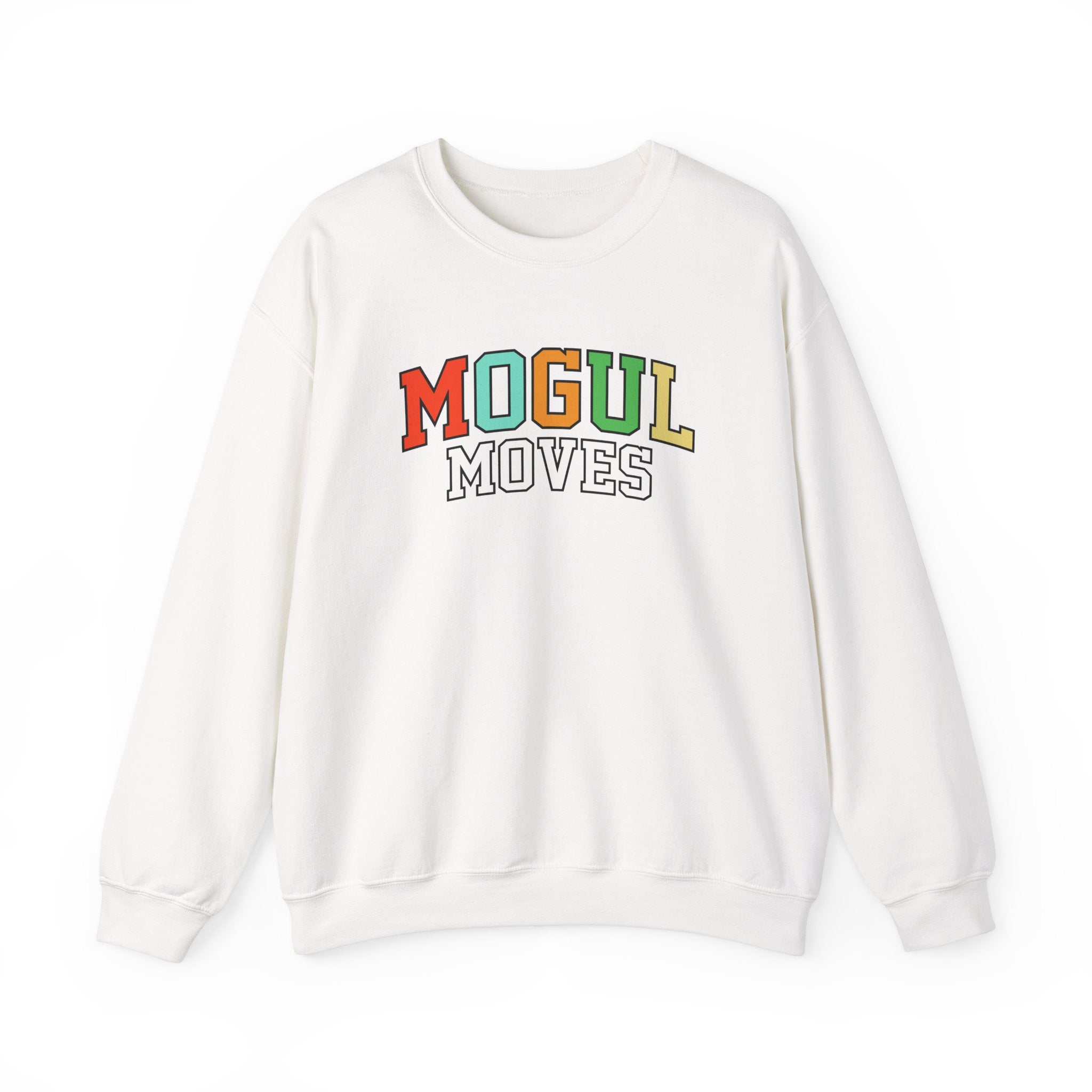 Mogul Moves Bone Unisex Heavy Blend Crewneck Sweatshirt