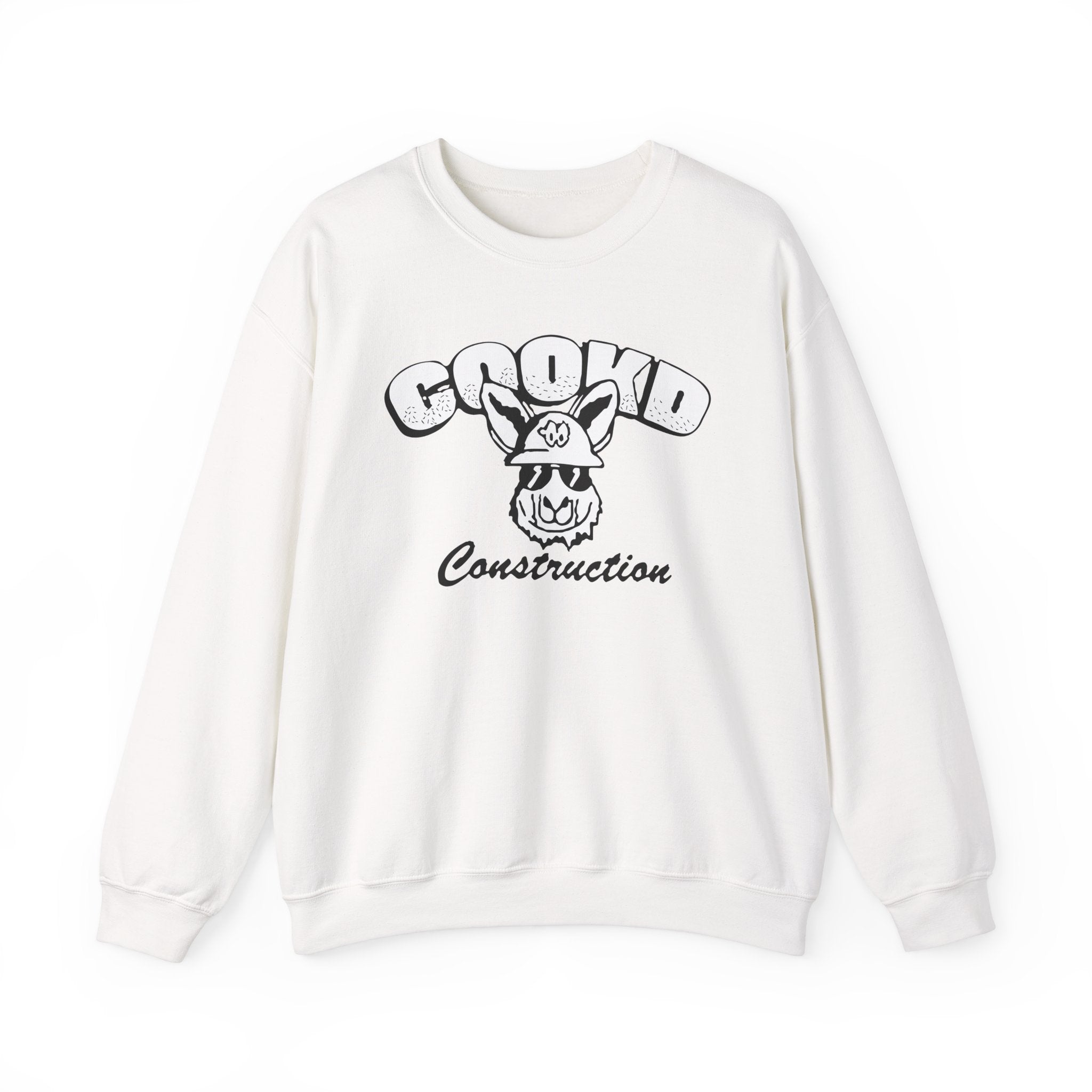 Lazarbeam Cookd Construction Unisex Heavy Blend Crewneck Sweatshirt