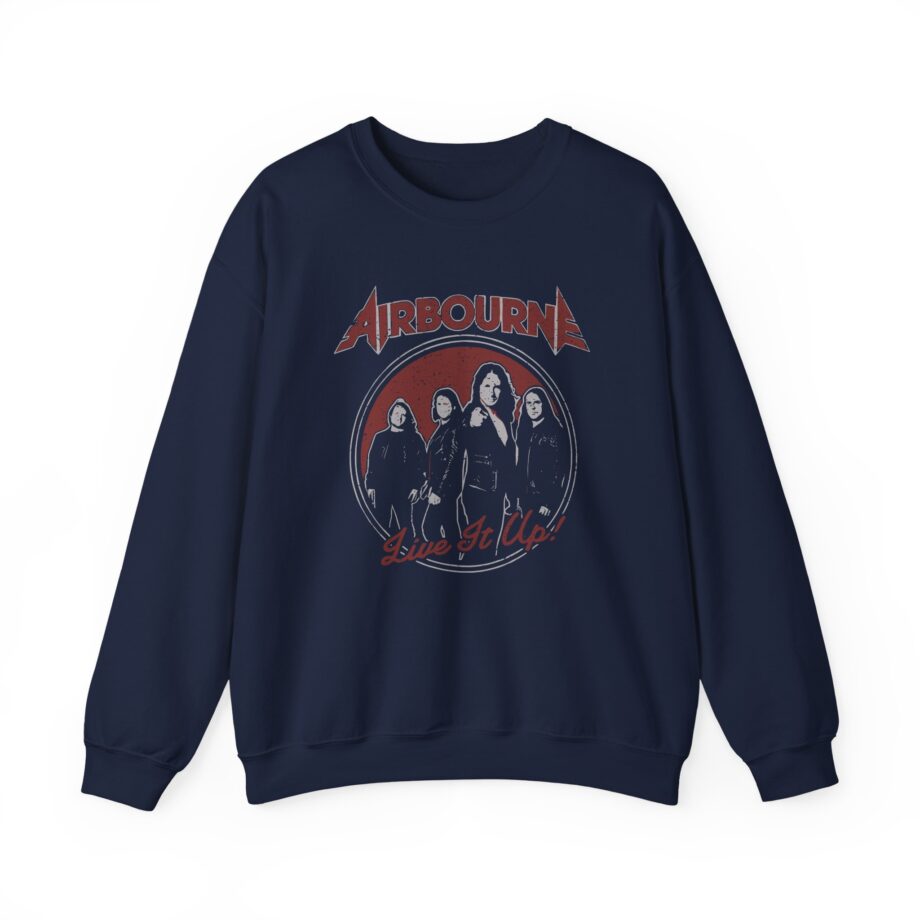Airbourne - Black Live It Up Unisex Heavy Blend™ Crewneck Sweatshirt