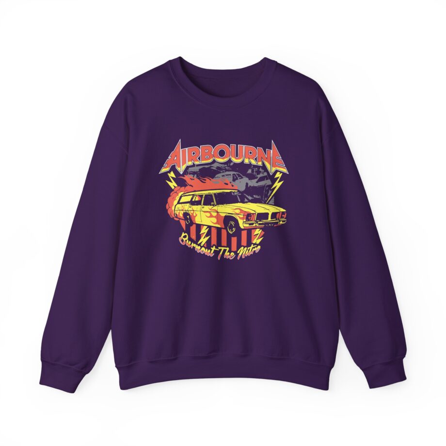 Airbourne Burnout the Nitro Unisex Heavy Blend™ Crewneck Sweatshirt