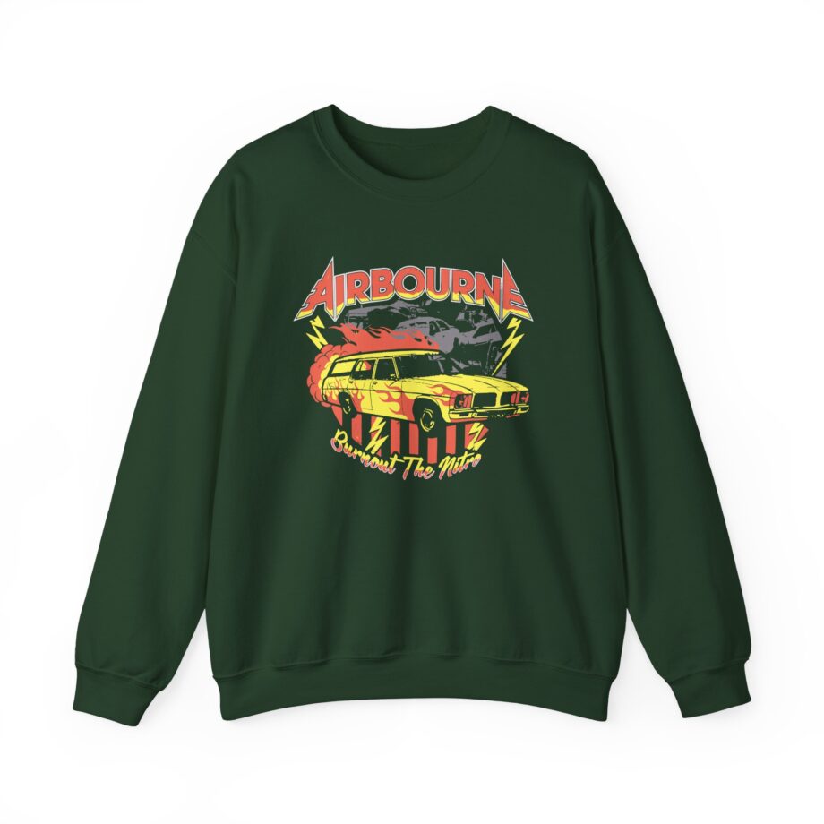 Airbourne Burnout the Nitro Unisex Heavy Blend™ Crewneck Sweatshirt