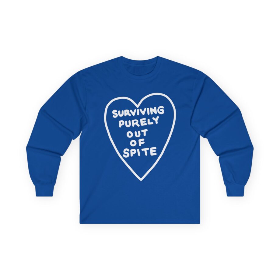 Elyse Myers Surviving Purely Out of Spite Unisex Ultra Cotton Long Sleeve Tee