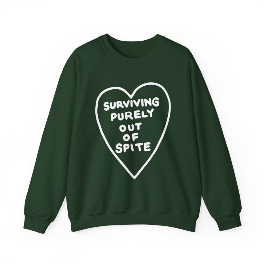 Elyse Myers Surviving Purely Out of Spite Unisex Heavy Blend™ Crewneck Sweatshirt