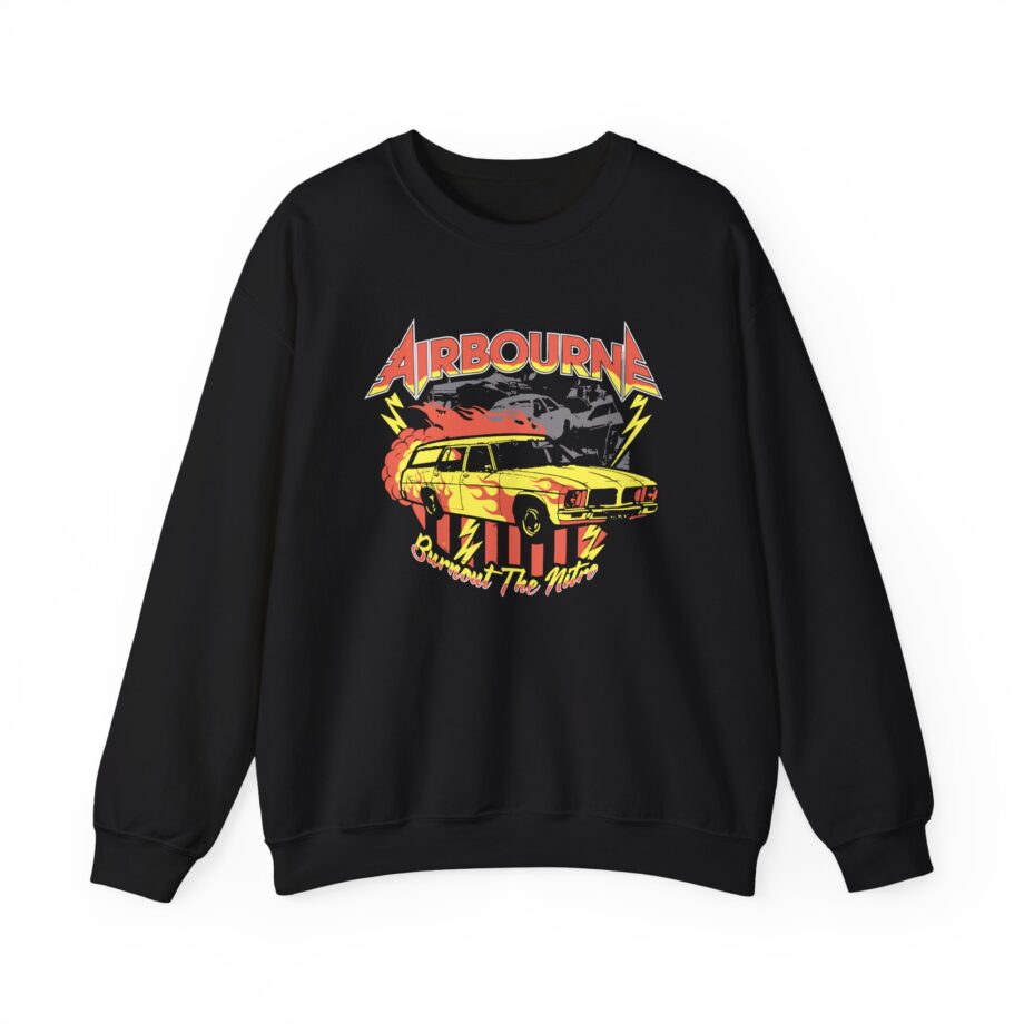 Airbourne Burnout the Nitro Unisex Heavy Blend™ Crewneck Sweatshirt