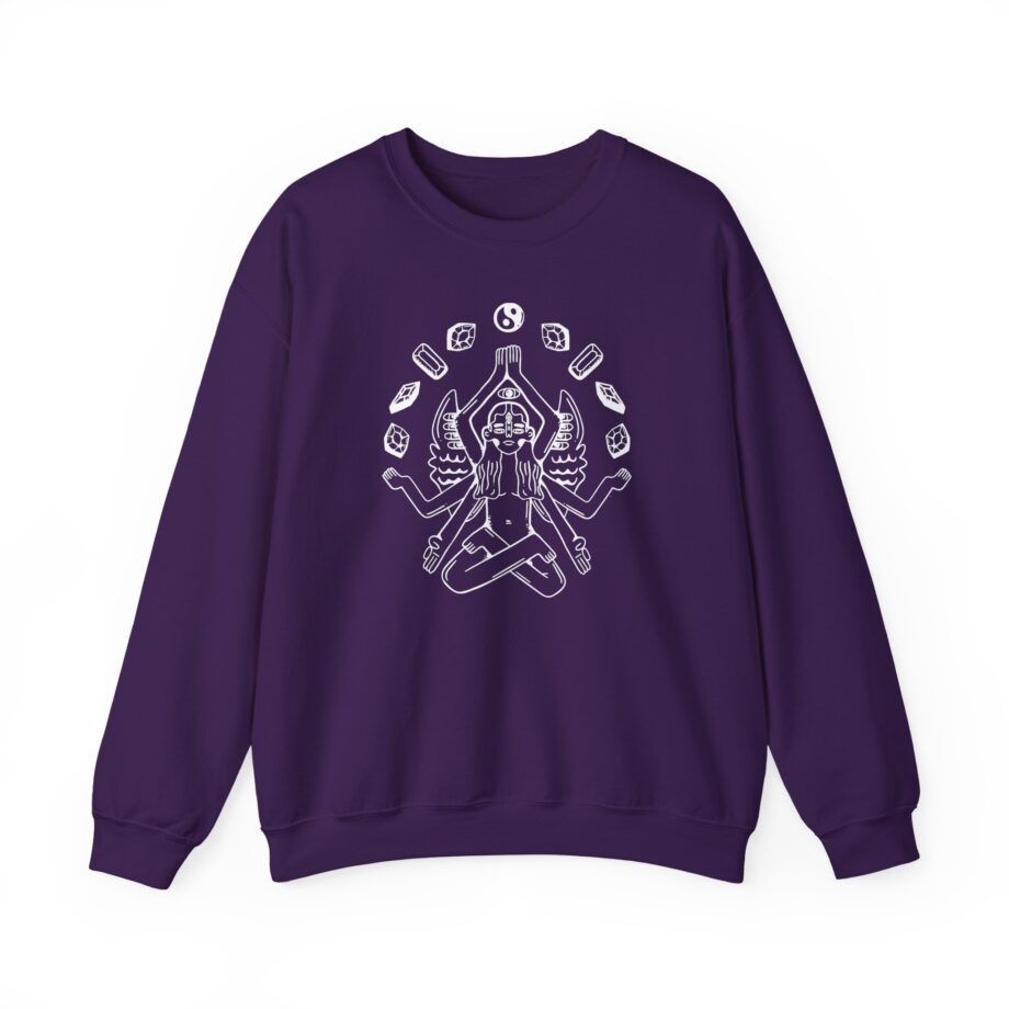 Zingara Lotus Unisex Heavy Blend™ Crewneck Sweatshirt