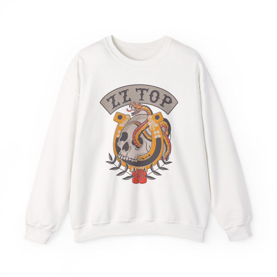 Zz Top Skull Unisex Heavy Blend™ Crewneck Sweatshirt