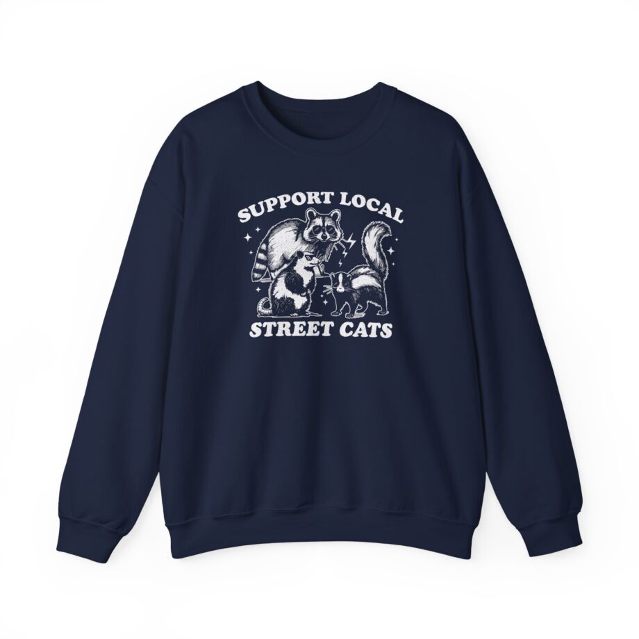 Zingara Support Local Street Cats Unisex Heavy Blend™ Crewneck Sweatshirt