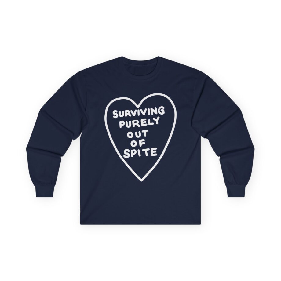 Elyse Myers Surviving Purely Out of Spite Unisex Ultra Cotton Long Sleeve Tee