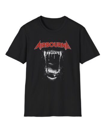 Airbourne Black Dog Barking Tracks Unisex Softstyle T-Shirt