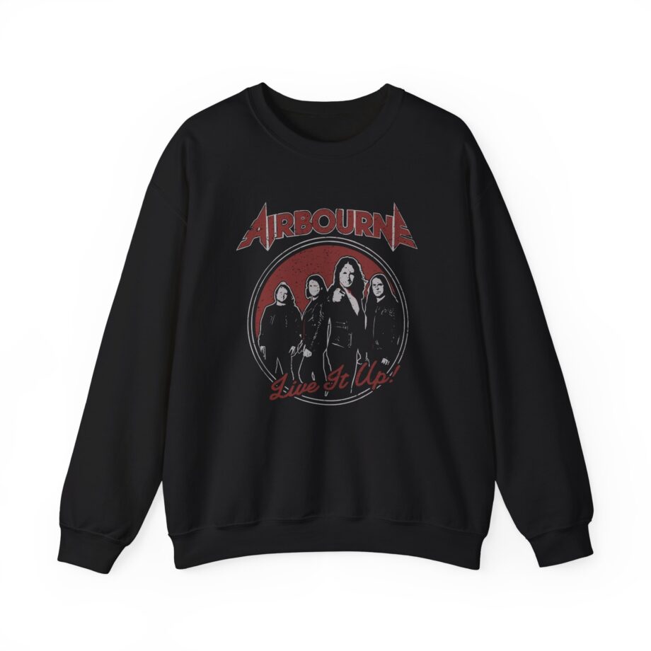 Airbourne - Black Live It Up Unisex Heavy Blend™ Crewneck Sweatshirt