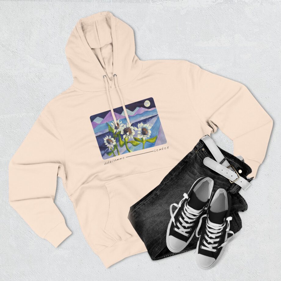 Adrianne Lenker Mema Moonflowers Three-panel Fleece Hoodie