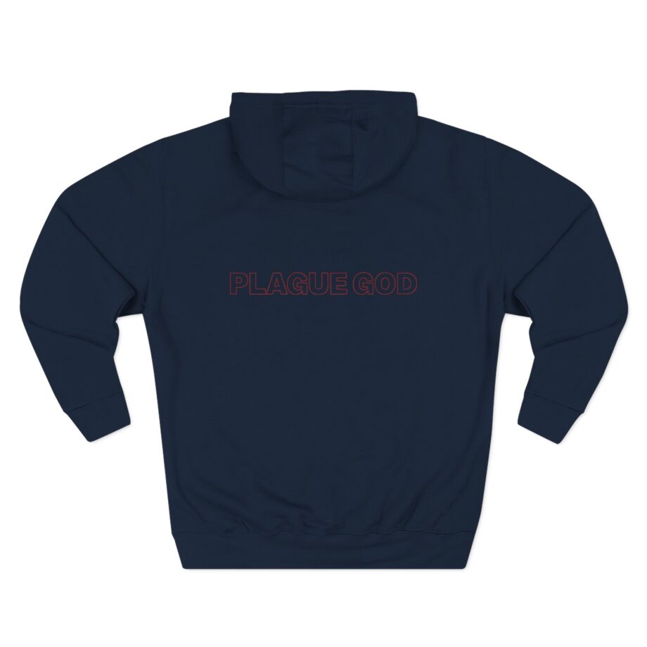 Absent in Body Plague God Three-Panel Fleece Hoodie
