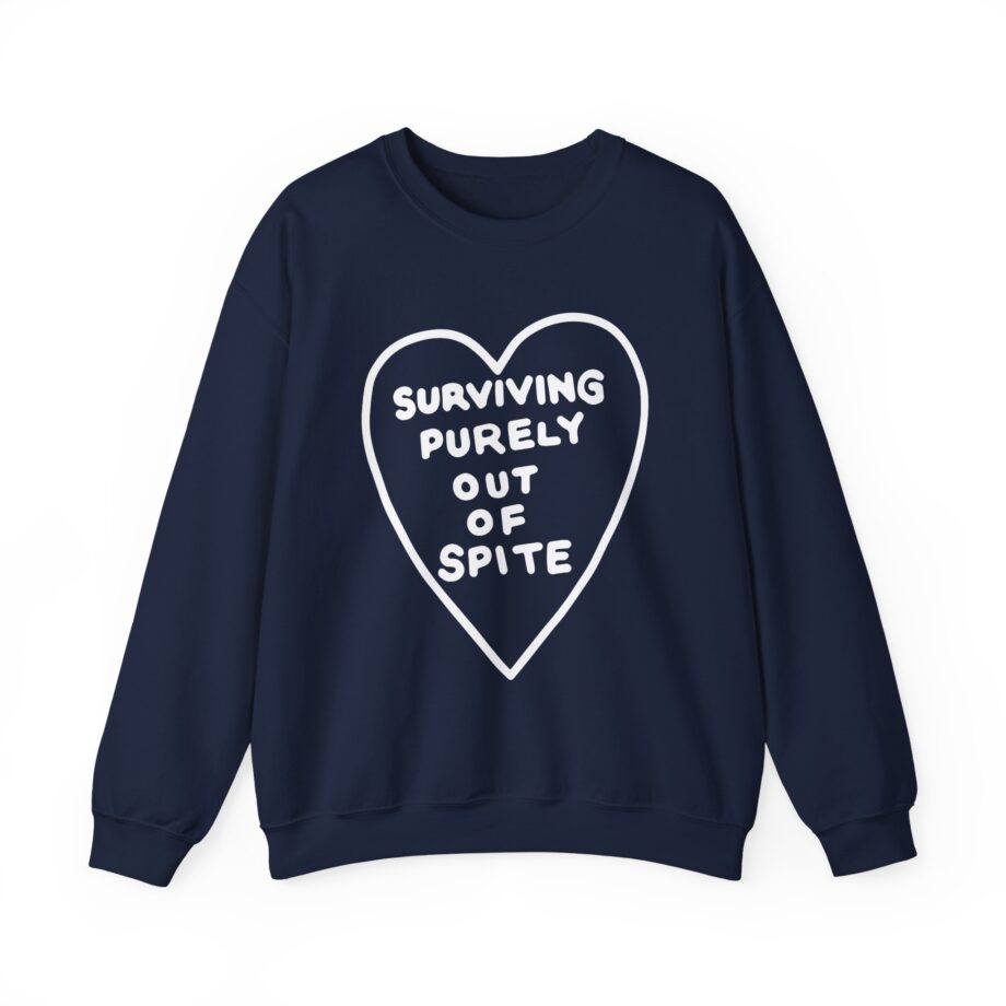 Elyse Myers Surviving Purely Out of Spite Unisex Heavy Blend™ Crewneck Sweatshirt